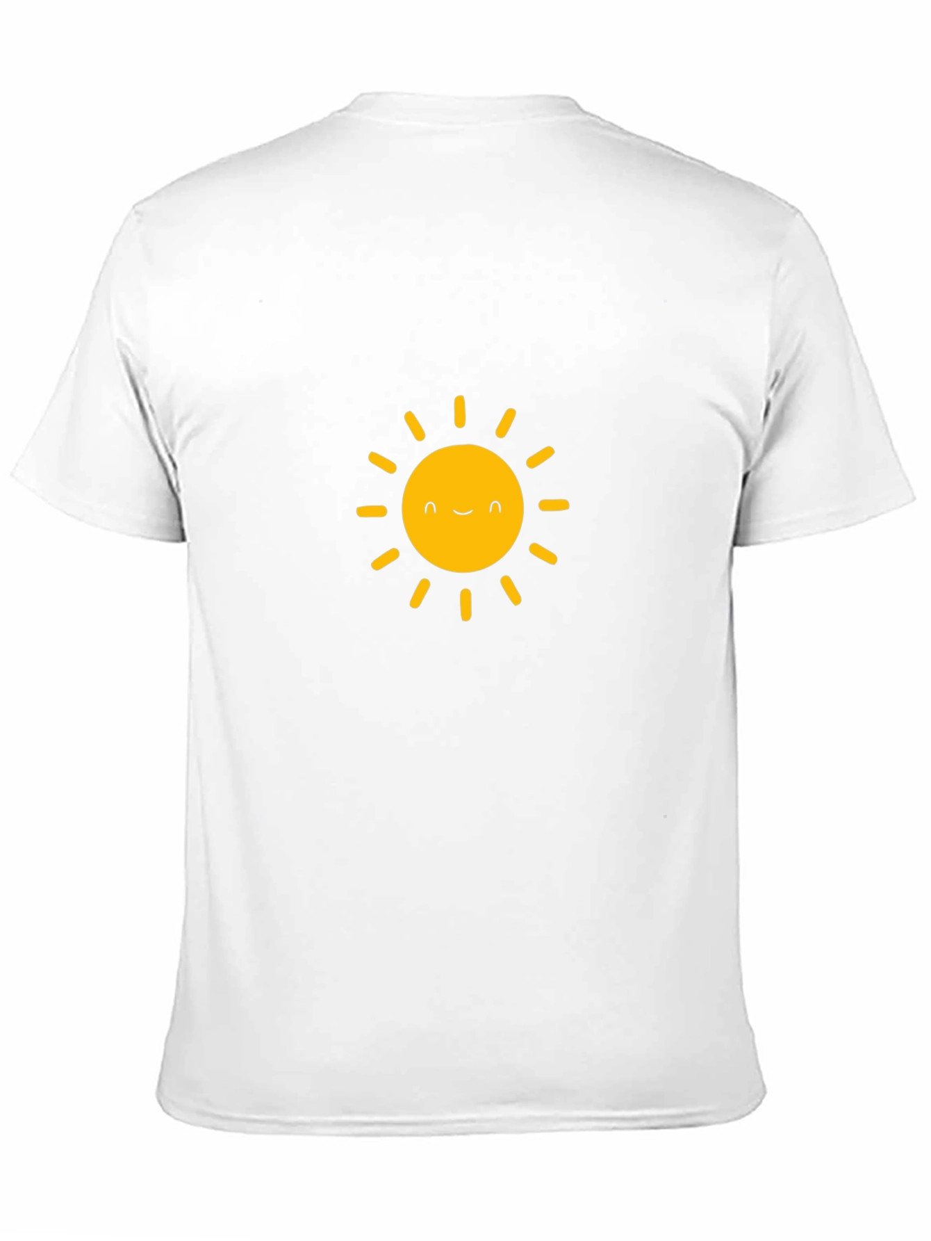 Happy Sun Graphic Tee - Black Cotton T-Shirt