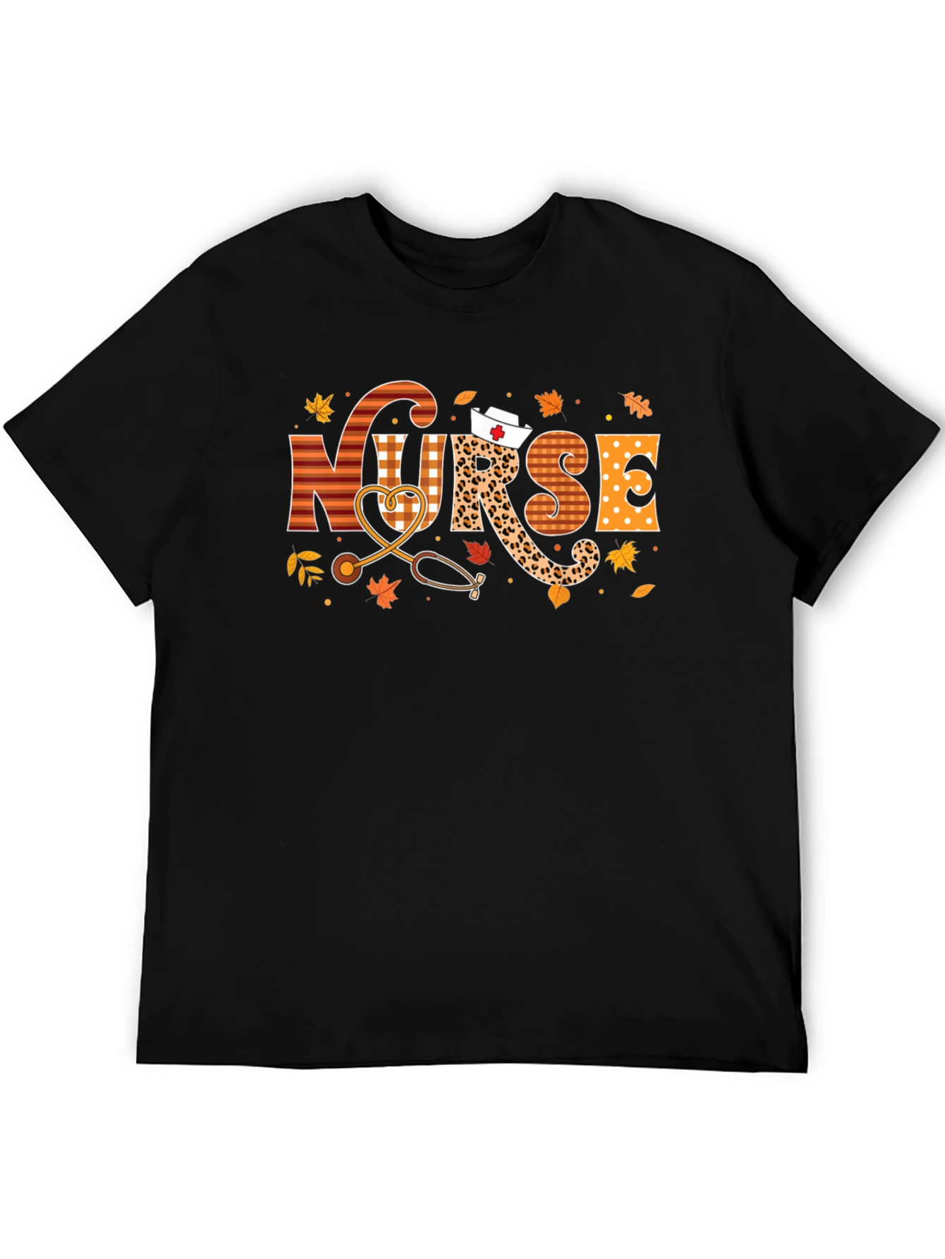 Nurse Autumn Graphic Tee - Stylish Fall Apparel