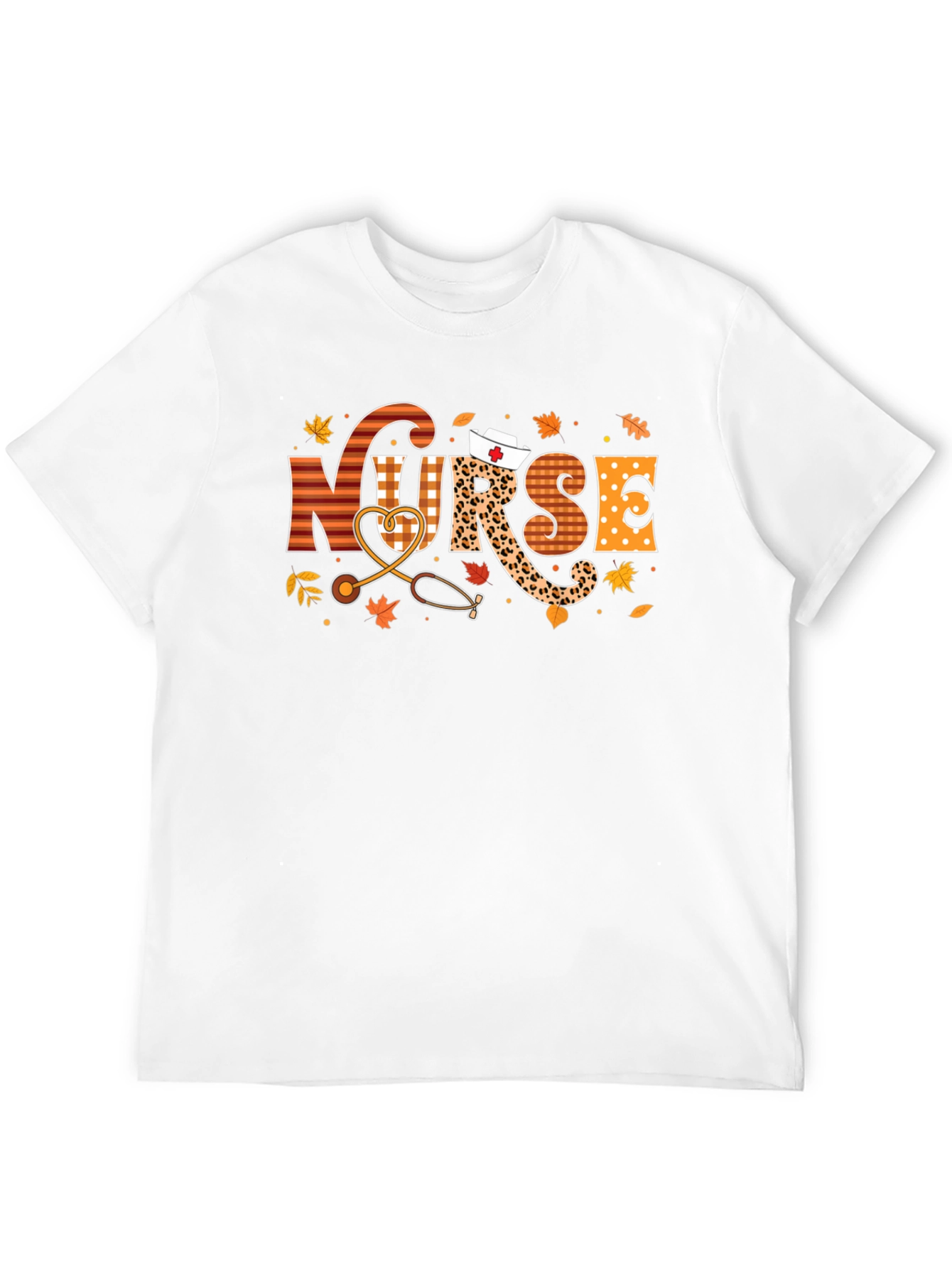 Nurse Autumn Graphic Tee - Stylish Fall Apparel