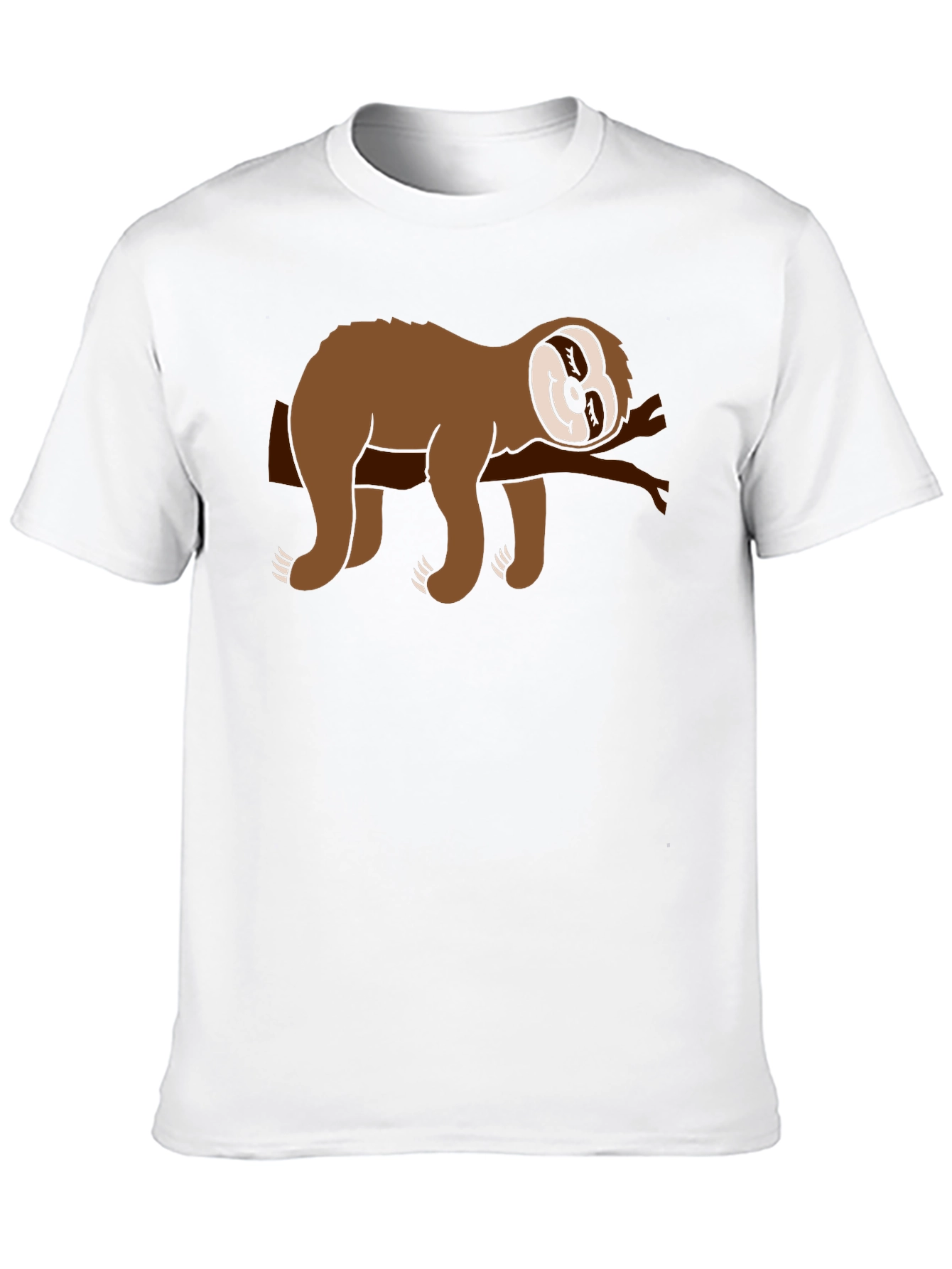 Chill Sloth Graphic Tee - Comfy Black T-Shirt