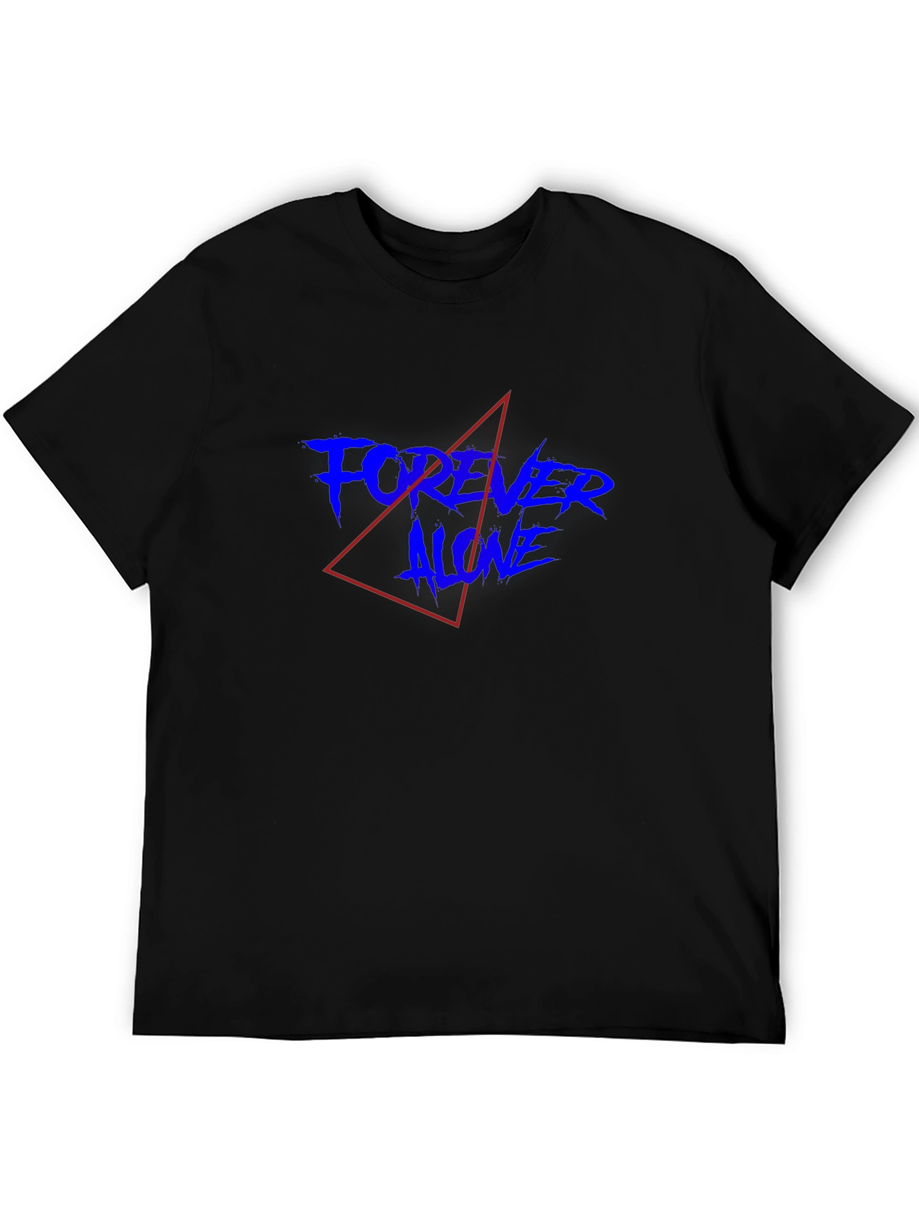 Forever Alone Graphic Tee - Mens Black T-Shirt