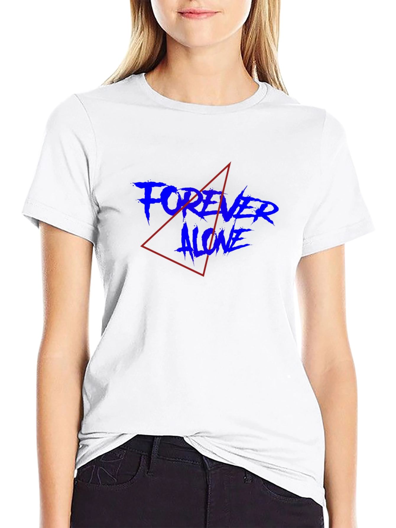 Forever Alone Graphic Tee - Mens Black T-Shirt