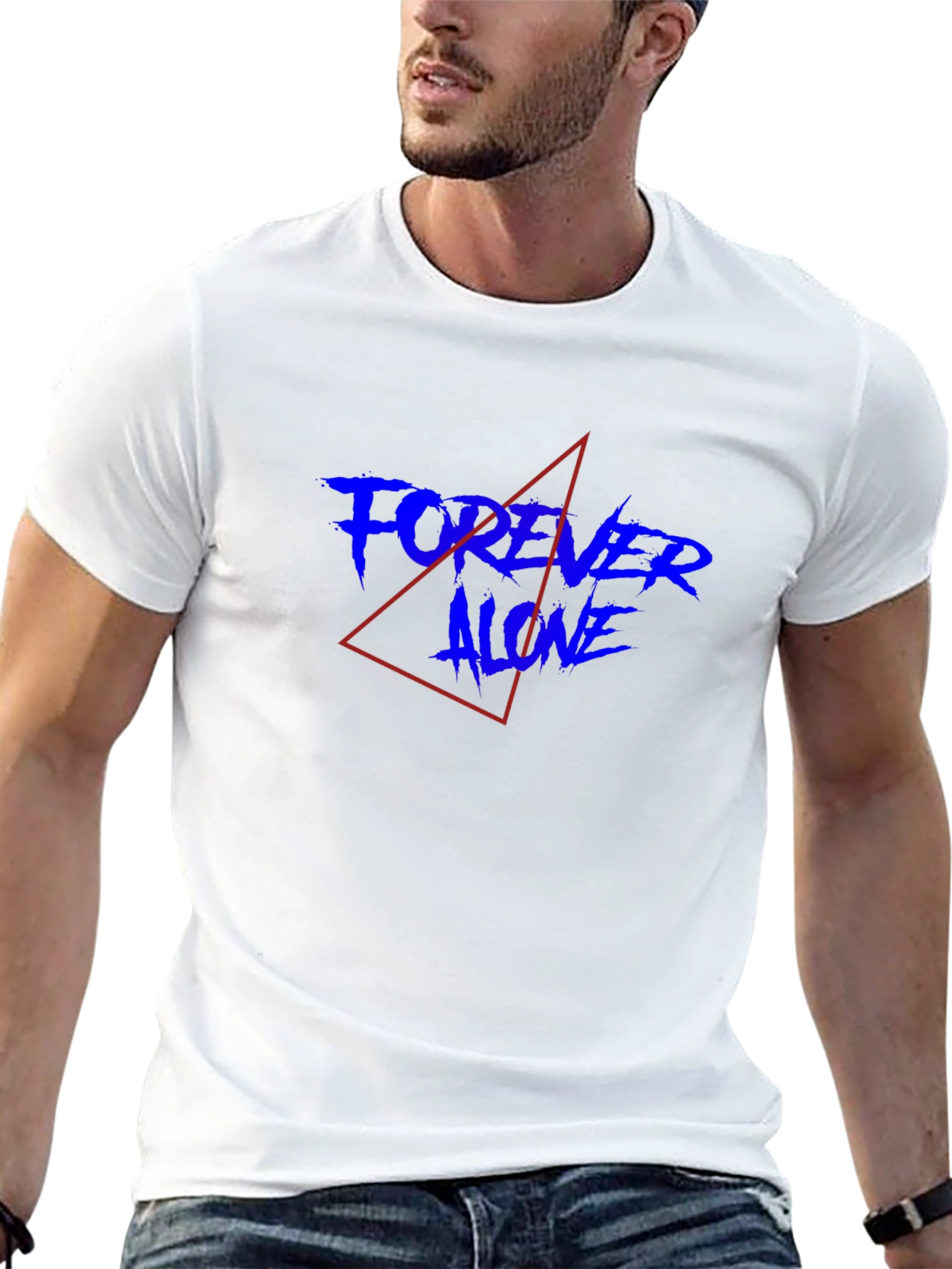 Forever Alone Graphic Tee - Mens Black T-Shirt