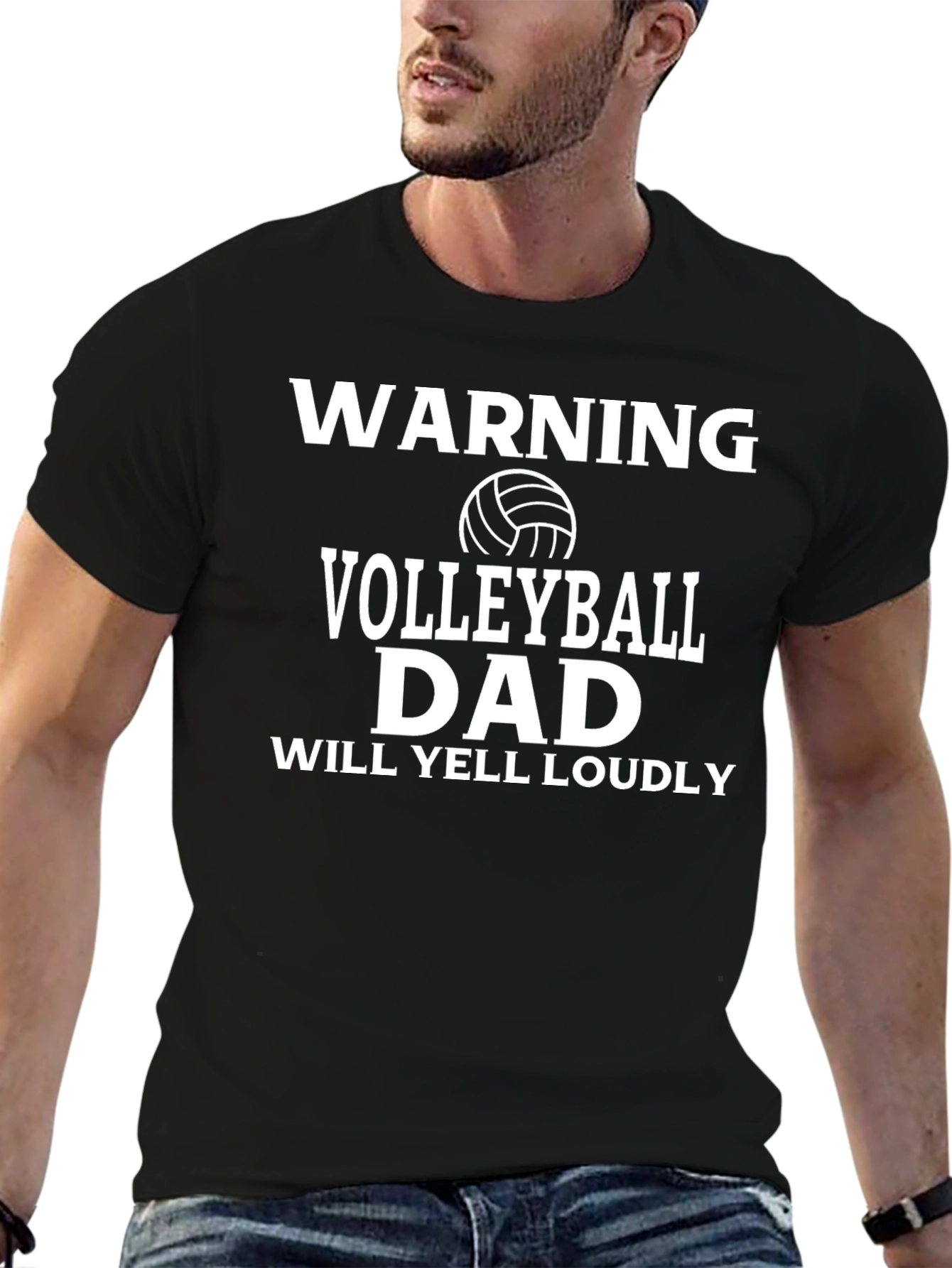 Warning Volleyball Dad T-Shirt