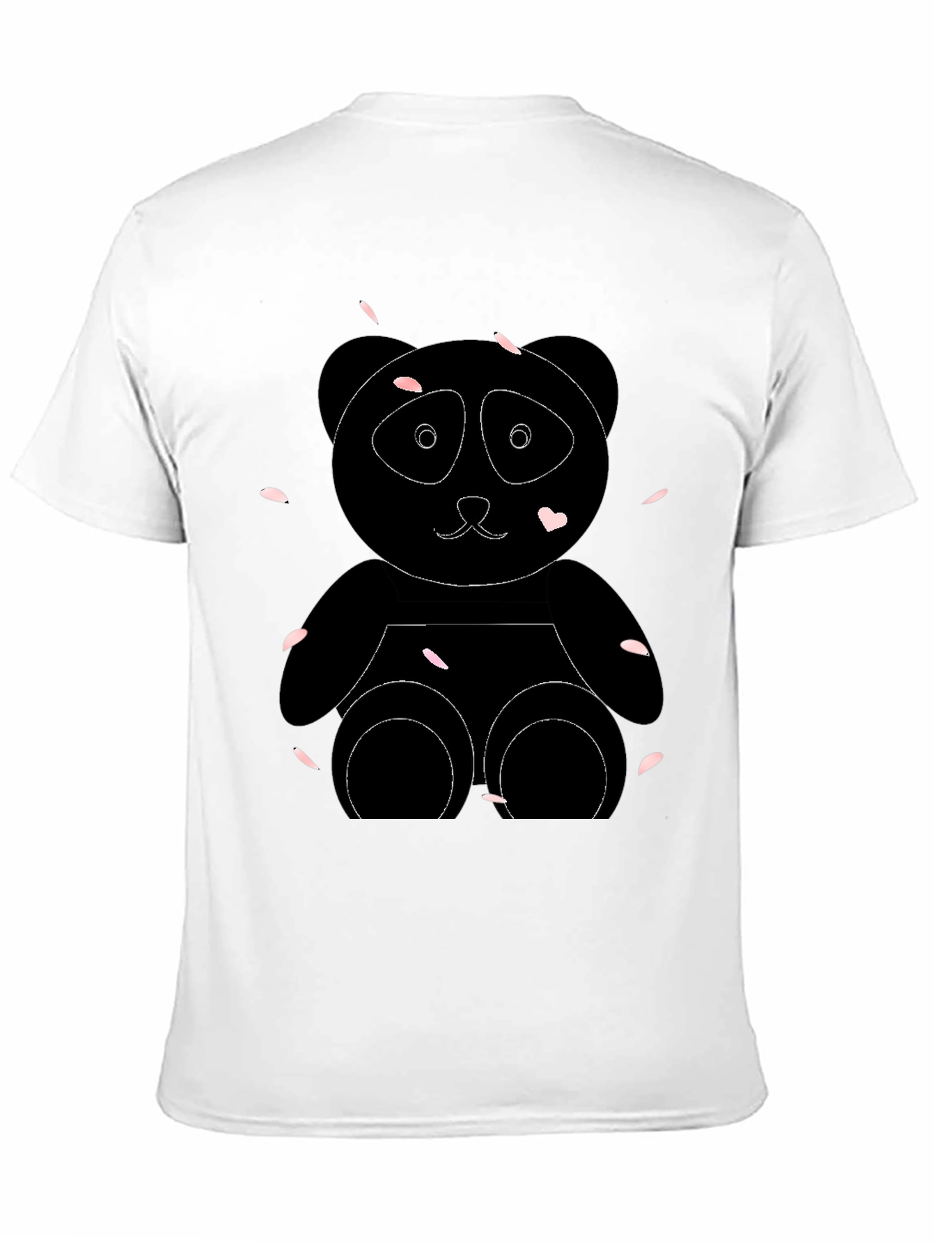 Black Panda Bear Graphic Tee