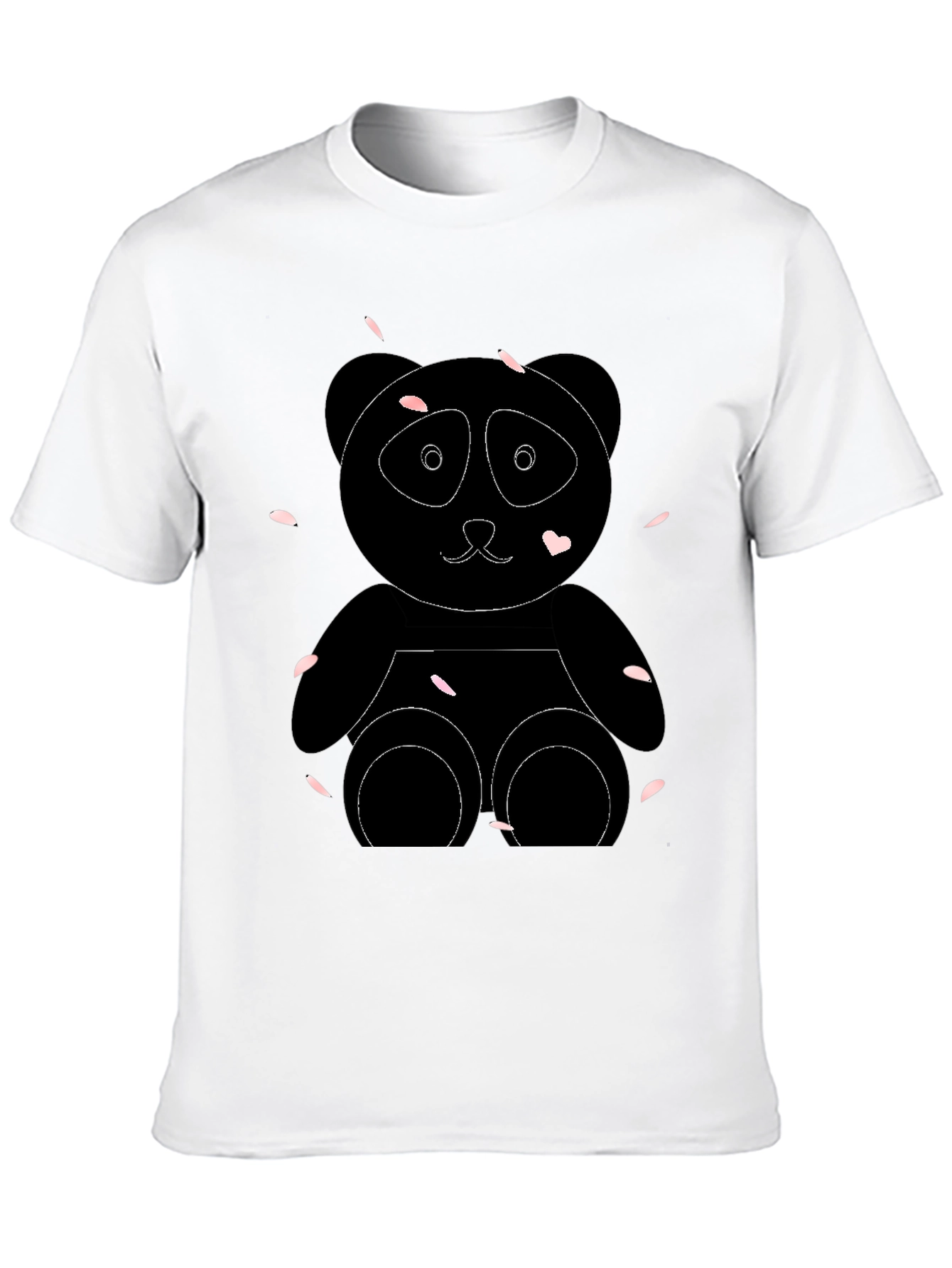 Black Panda Bear Graphic Tee