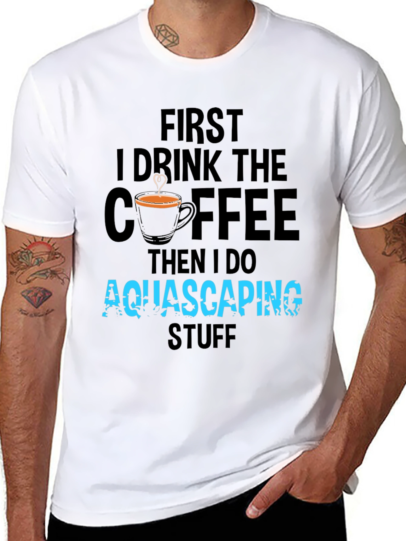 Aquascaping Coffee T-Shirt - Drink Coffee Do Aquascaping