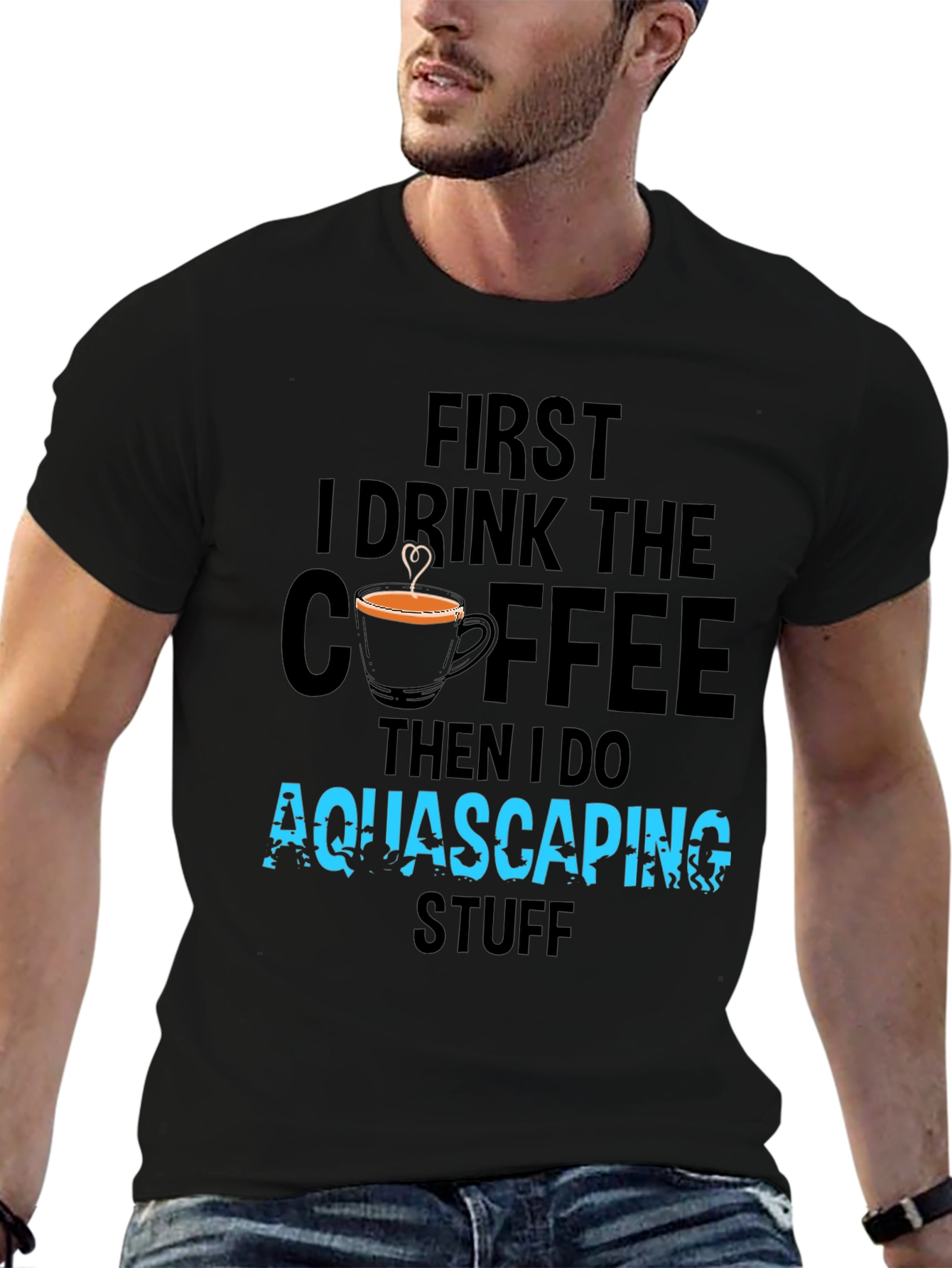Aquascaping Coffee T-Shirt - Drink Coffee Do Aquascaping