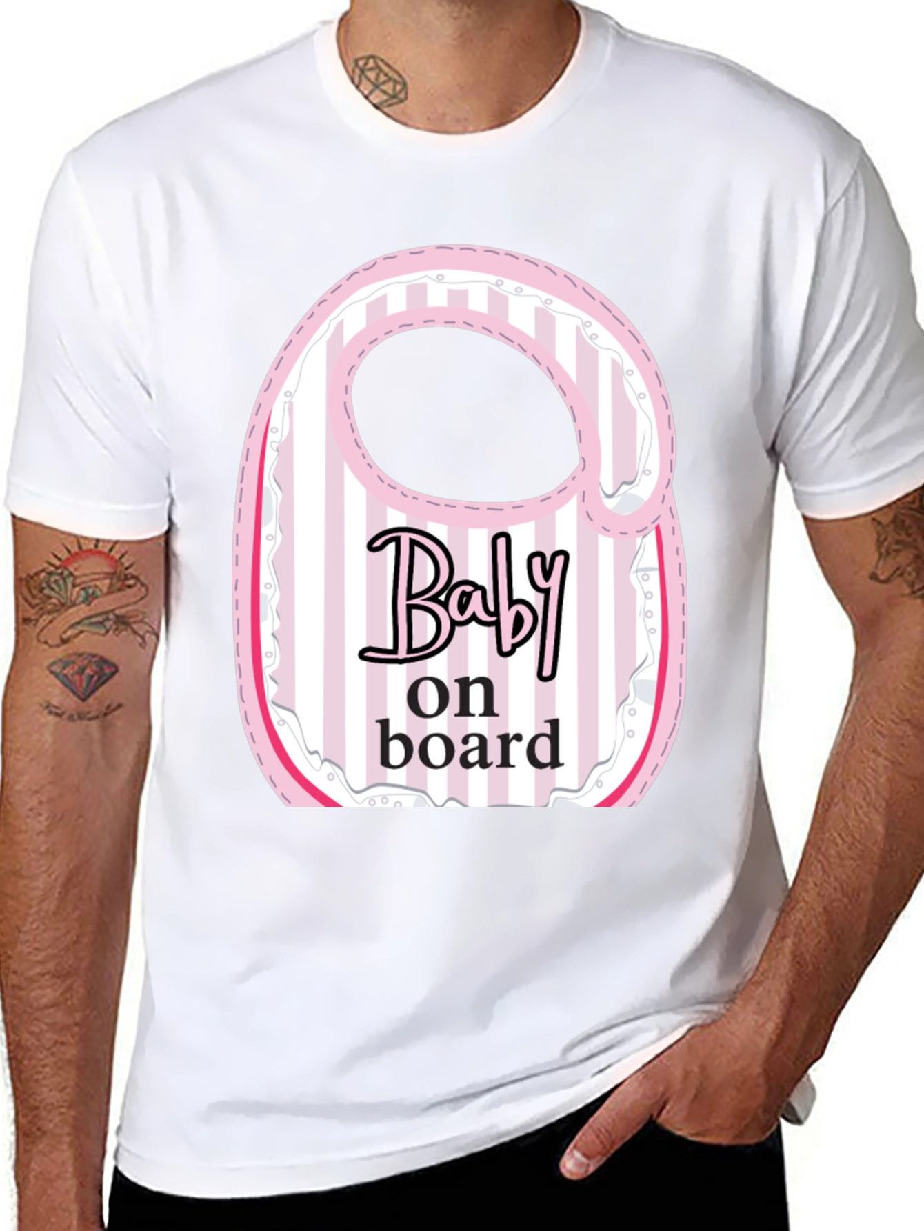 Baby On Board T-Shirt Bib Design