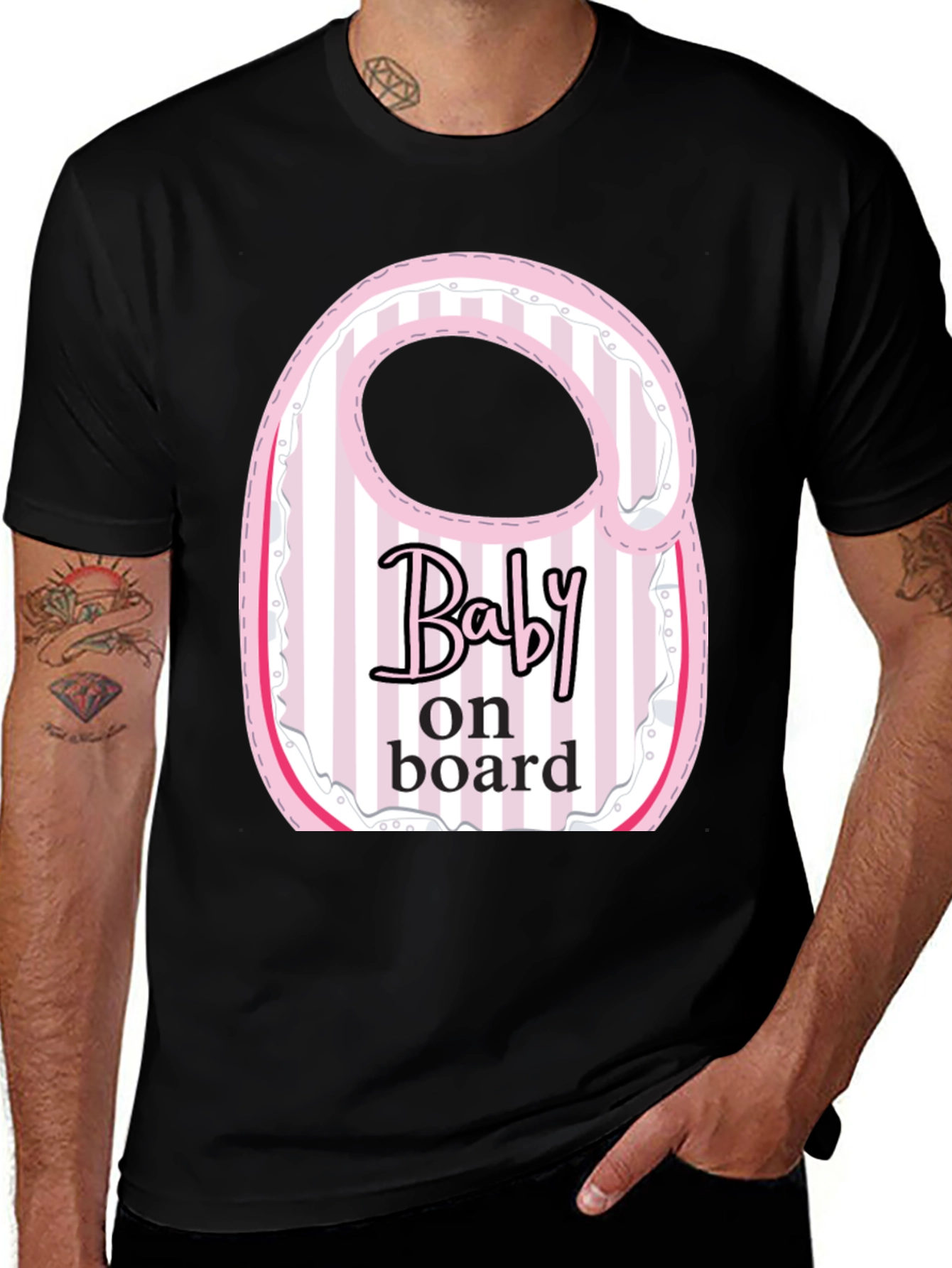 Baby On Board T-Shirt Bib Design