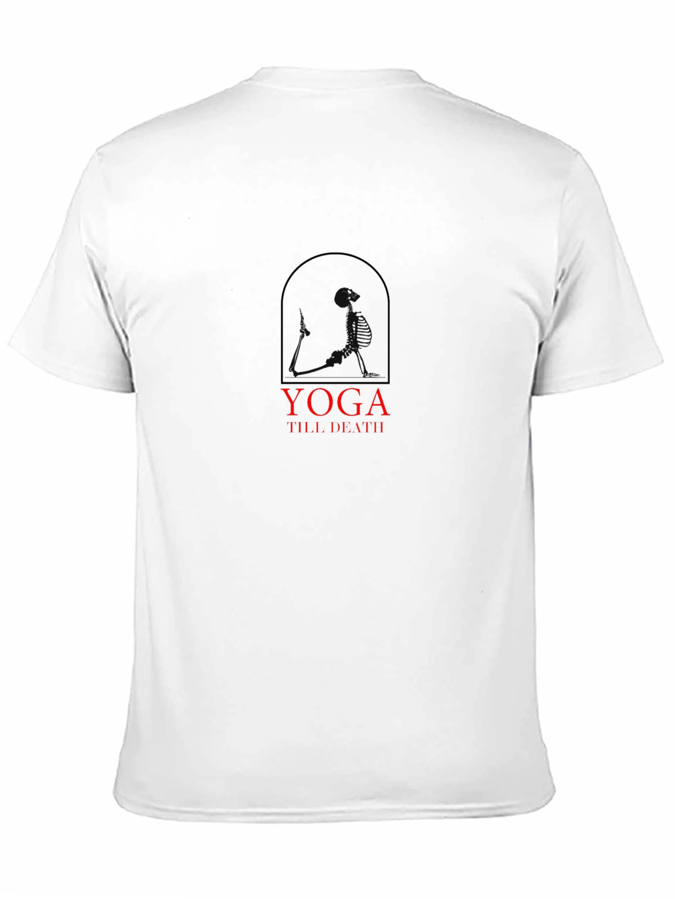 Yoga Till Death Black Graphic Tee