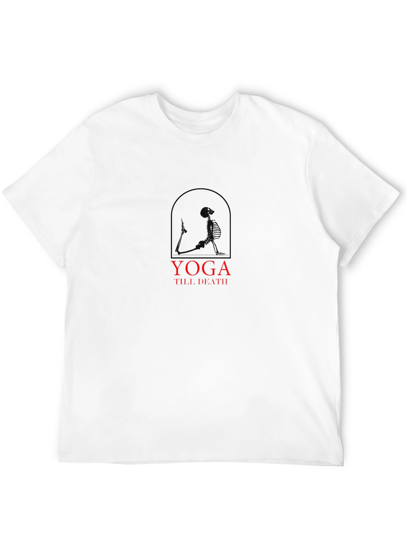 Yoga Till Death Black Graphic Tee