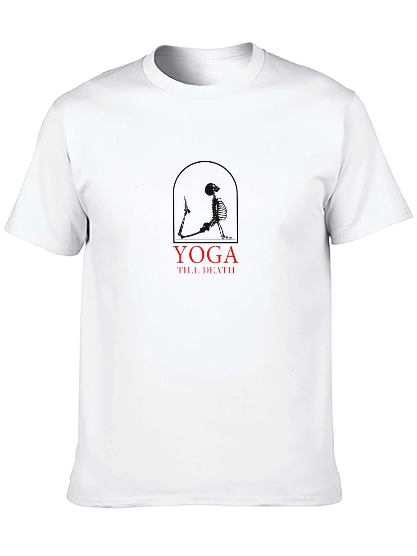Yoga Till Death Black Graphic Tee