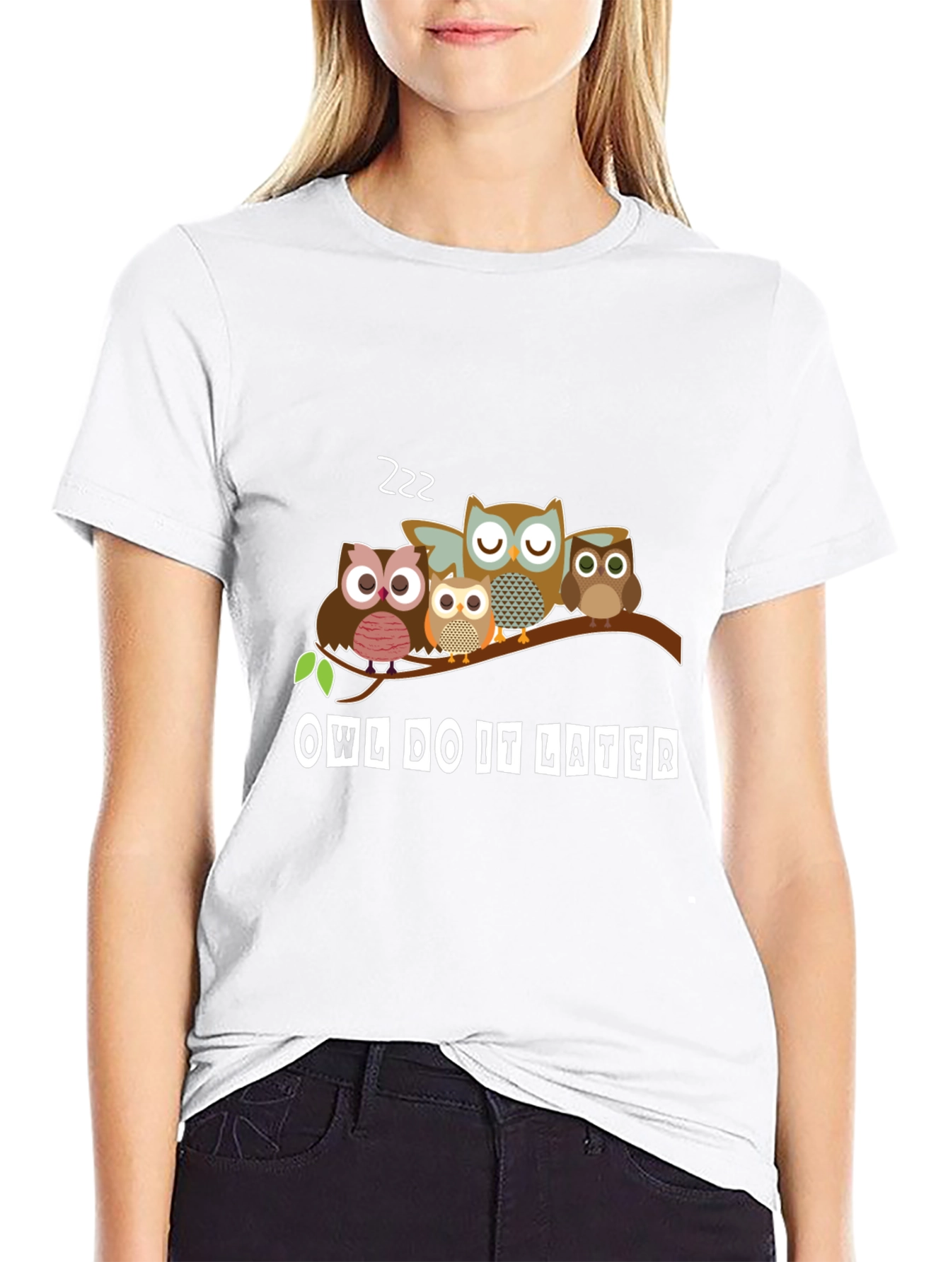 Owl Do It Later T-Shirt - Funny Animal Tee