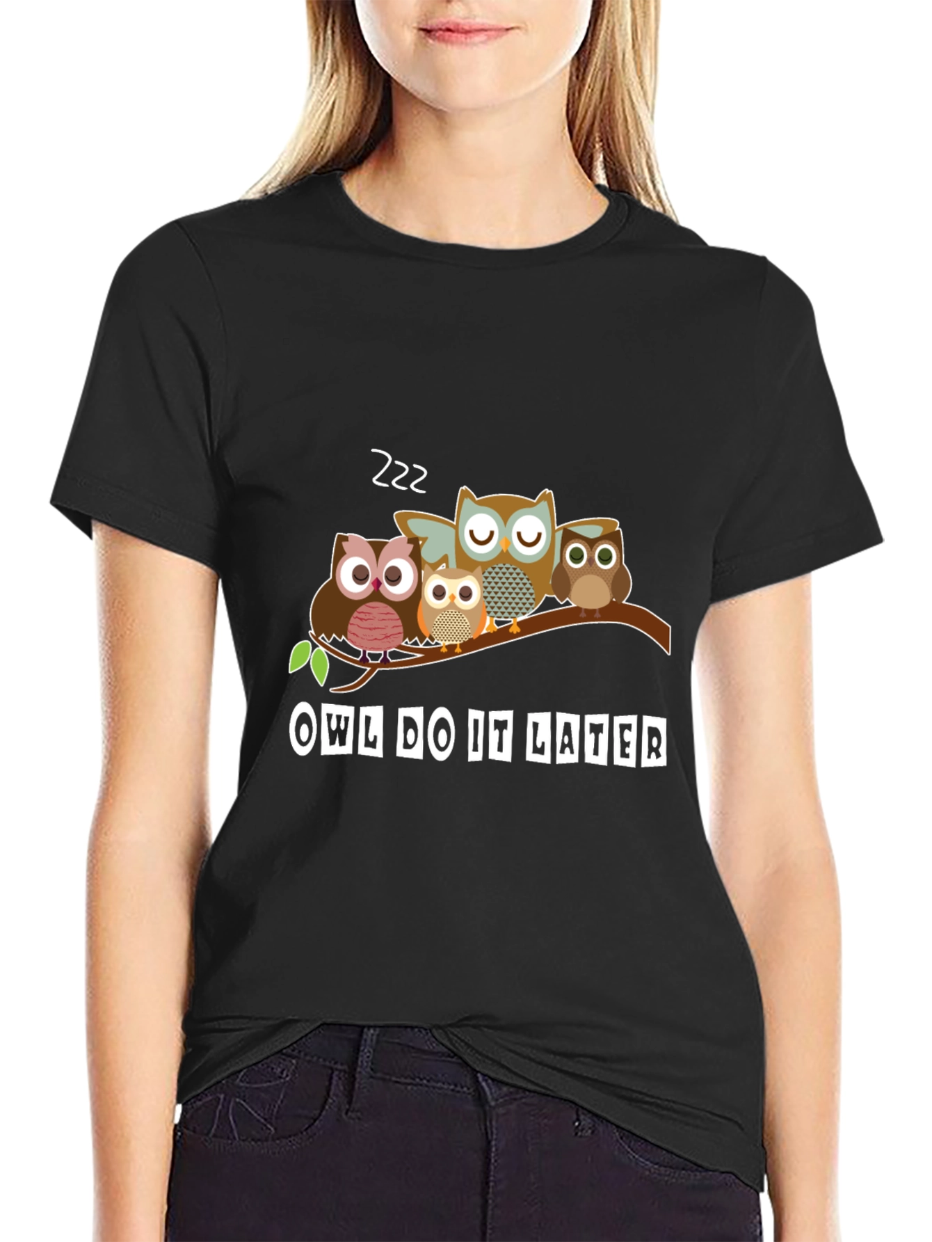 Owl Do It Later T-Shirt - Funny Animal Tee