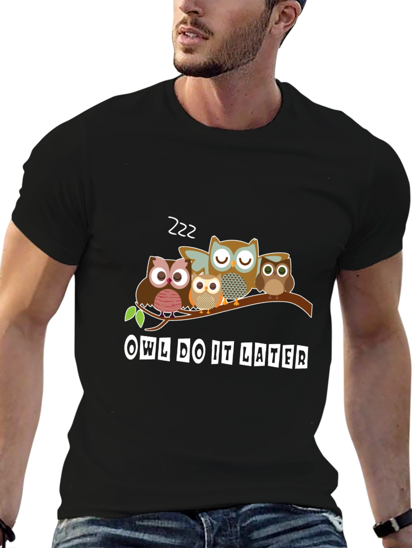 Owl Do It Later T-Shirt - Funny Animal Tee