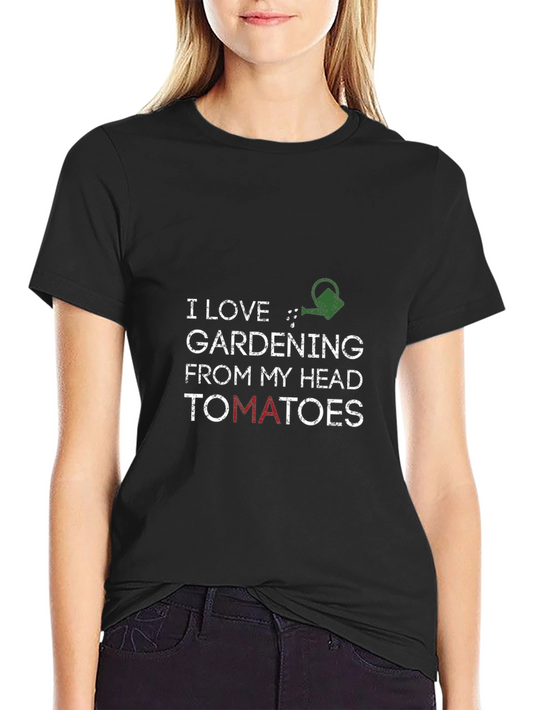 Gardening Lovers Black T-Shirt