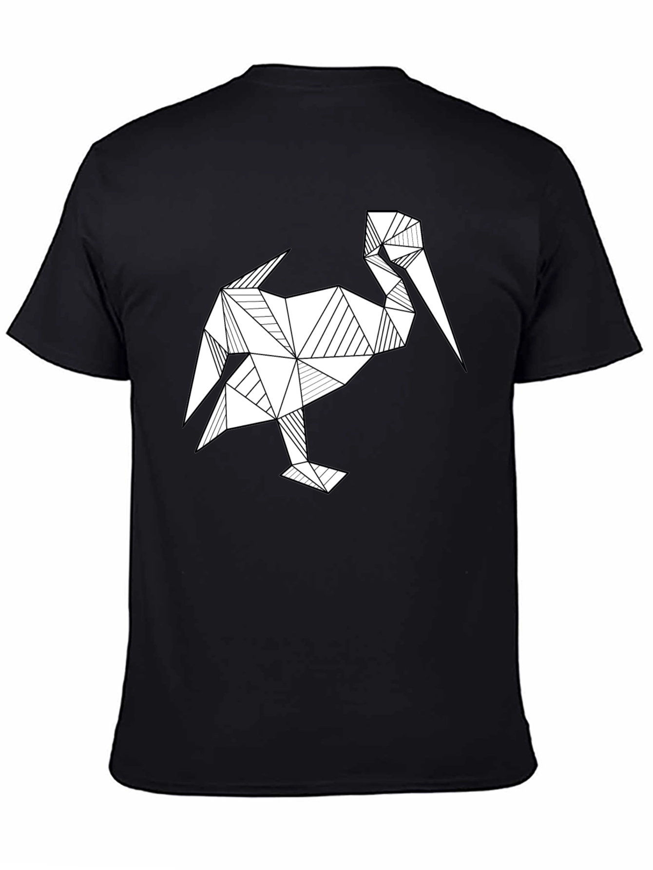 Geometric Pelican Graphic T-Shirt