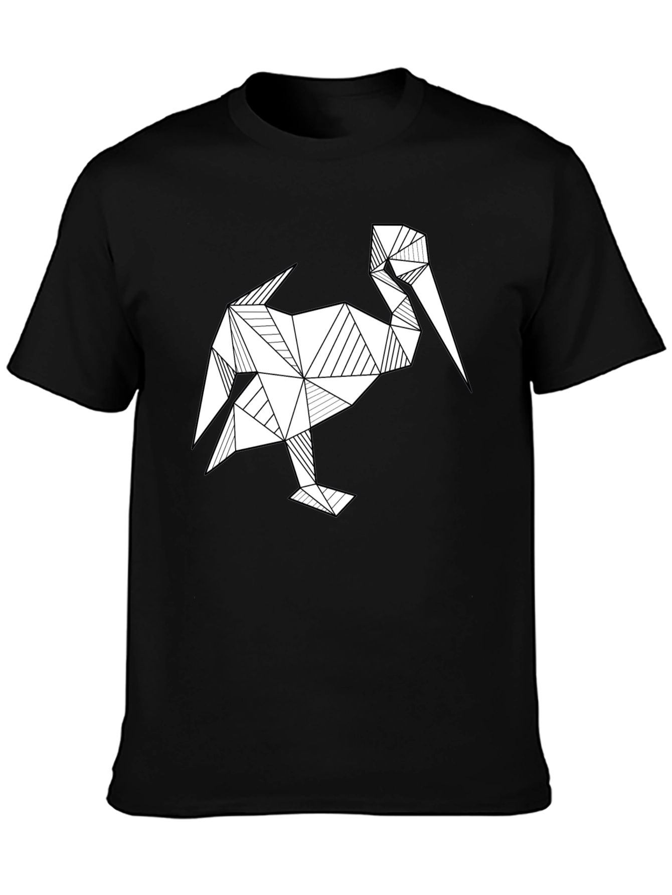 Geometric Pelican Graphic T-Shirt