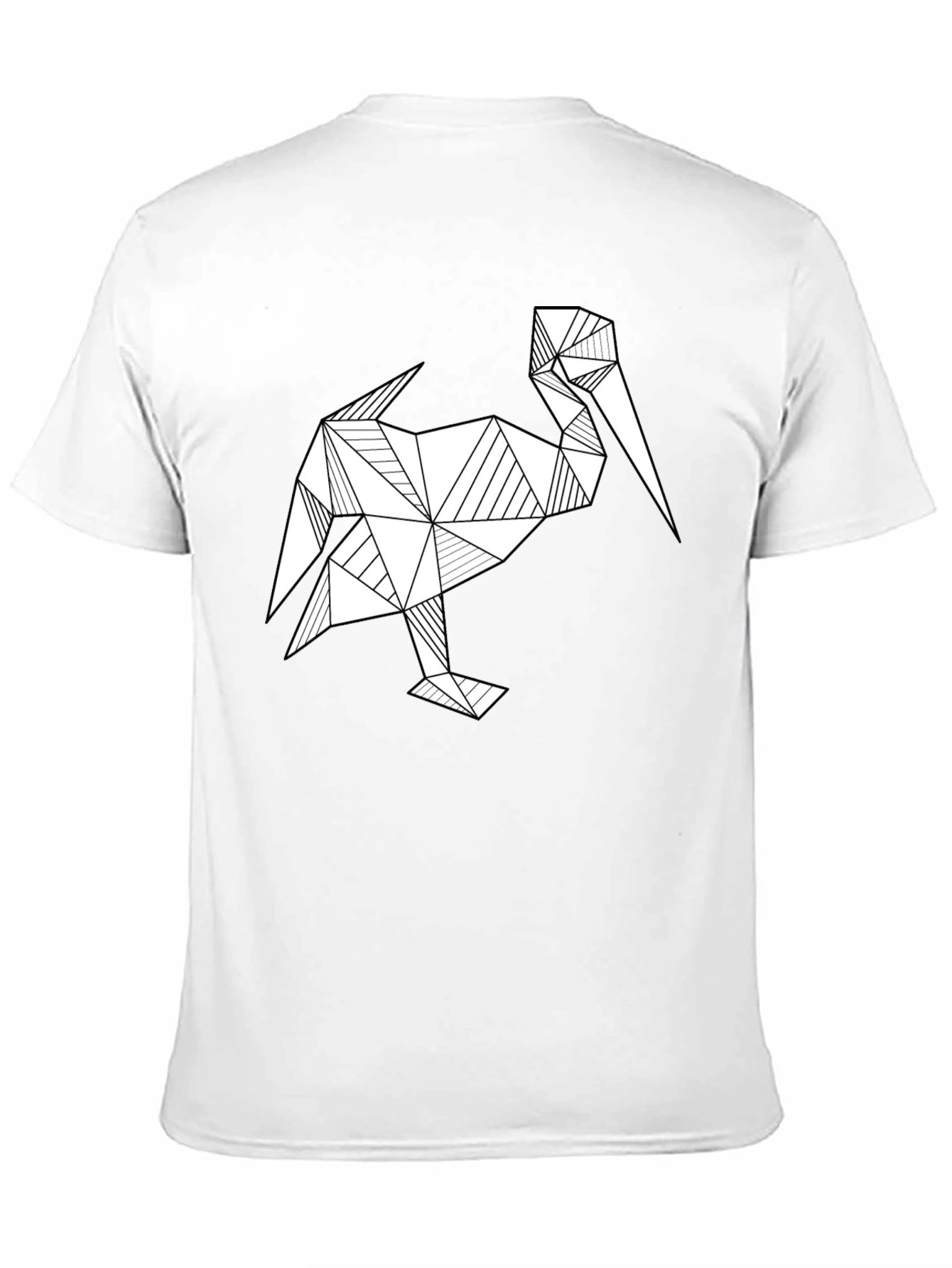 Geometric Pelican Graphic T-Shirt