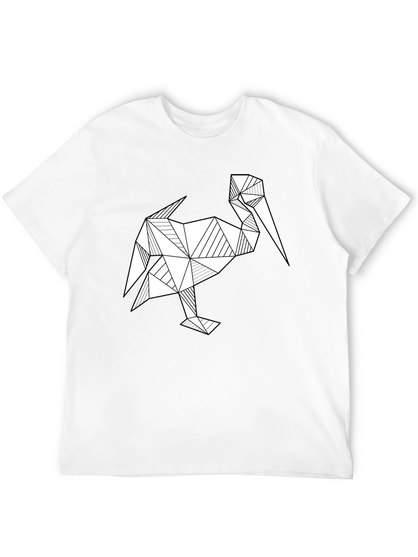 Geometric Pelican Graphic T-Shirt