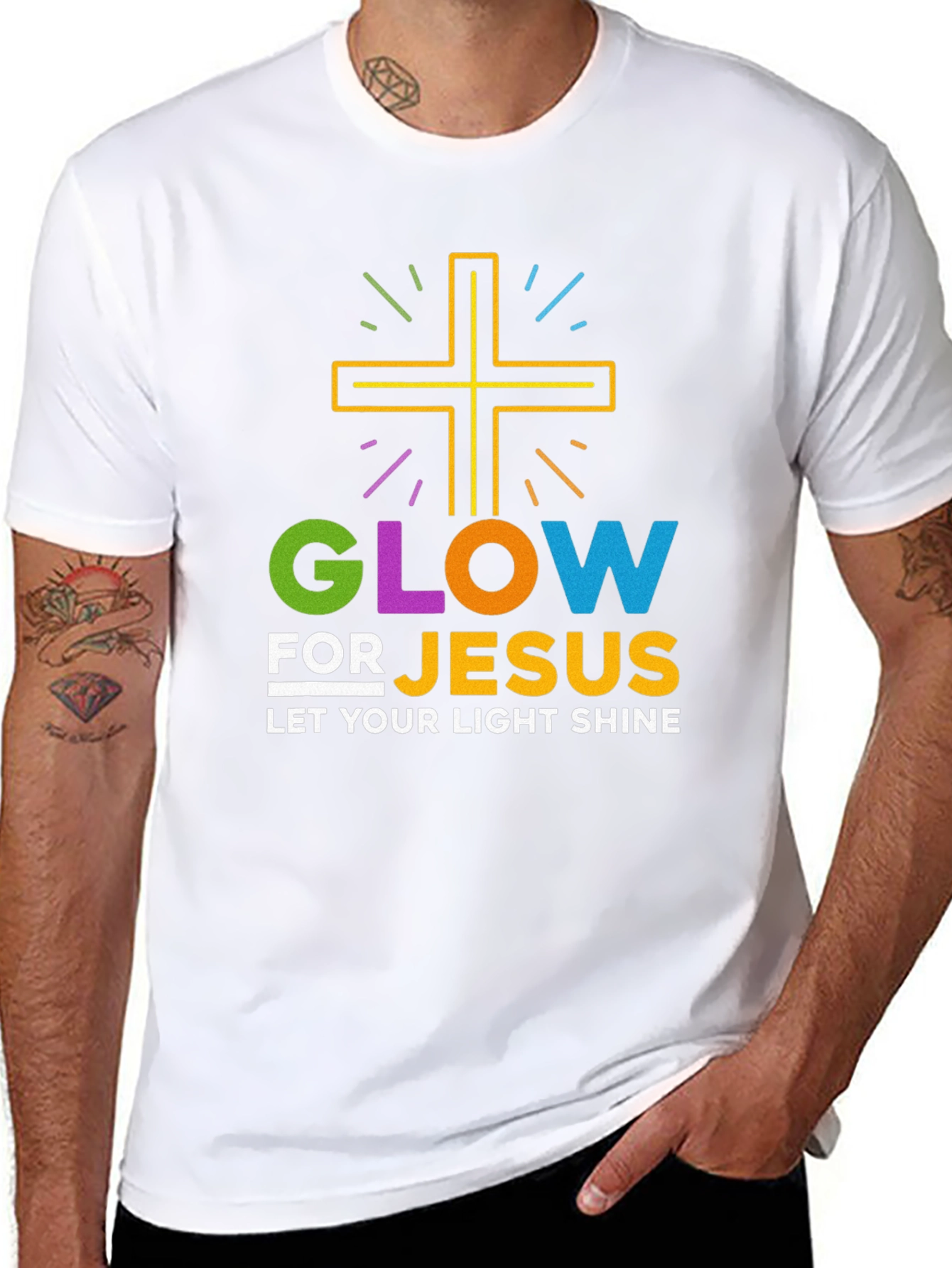 Glow for Jesus Graphic Tee