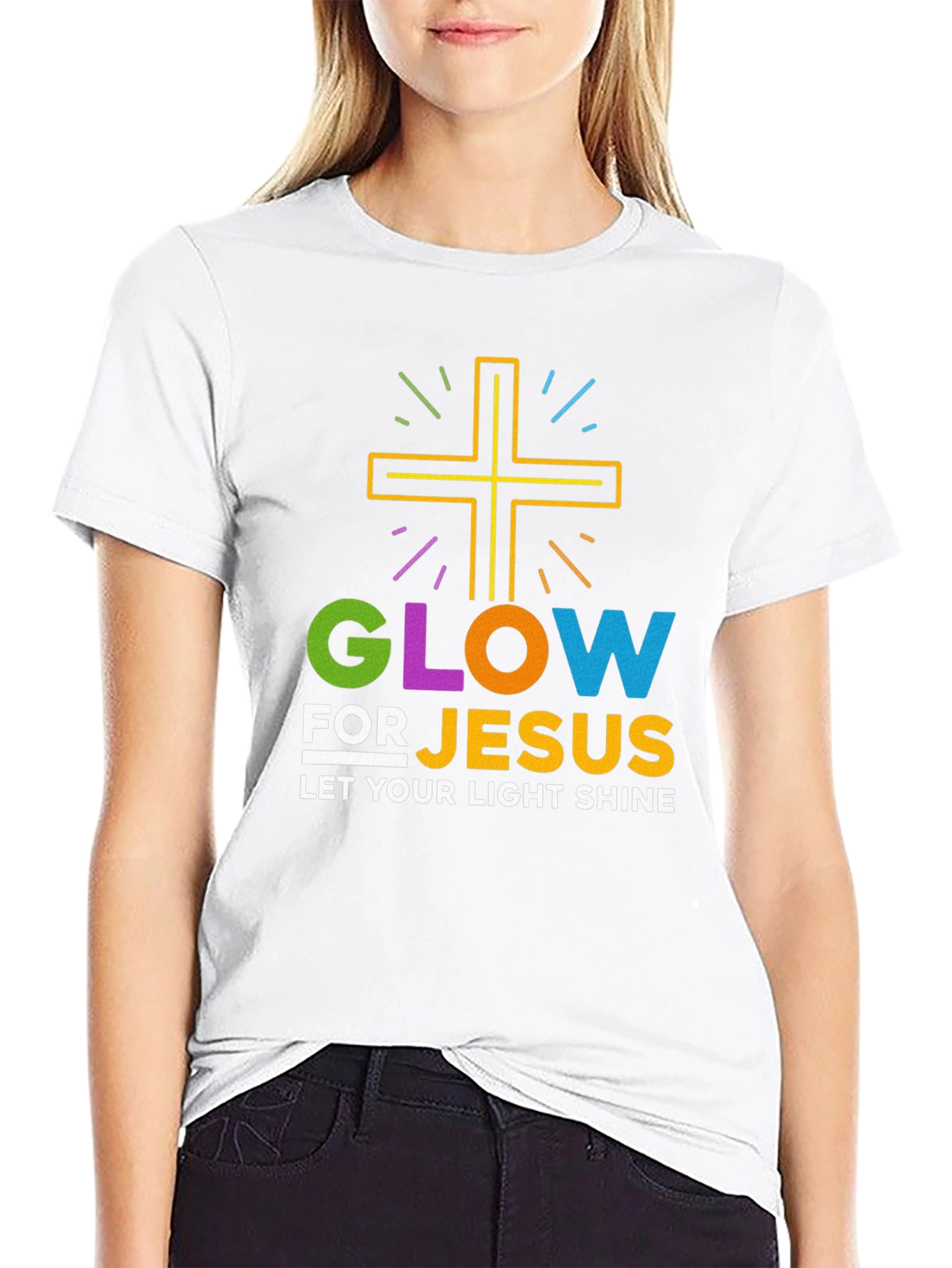 Glow for Jesus Graphic Tee