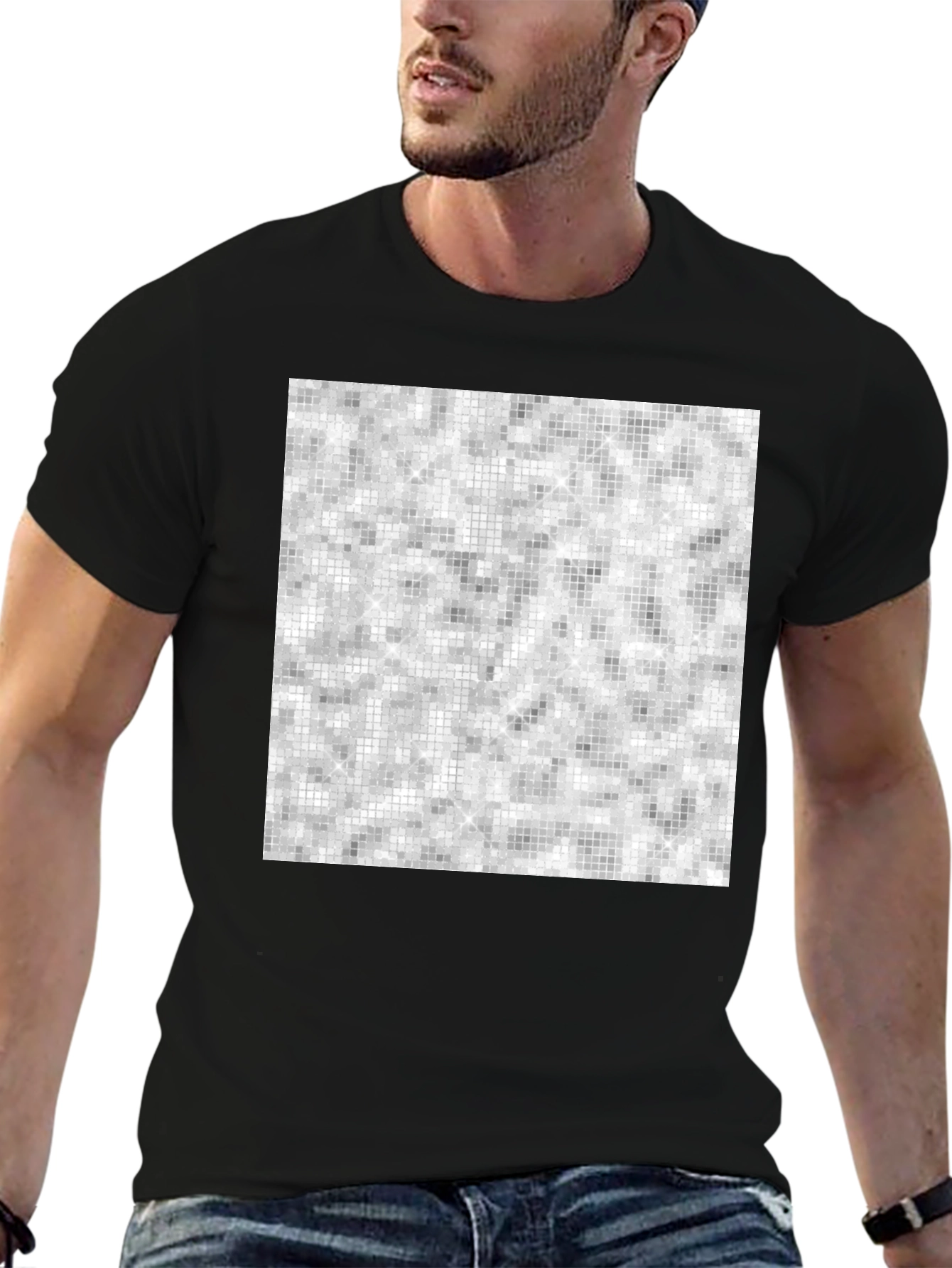 Abstract Black T-Shirt