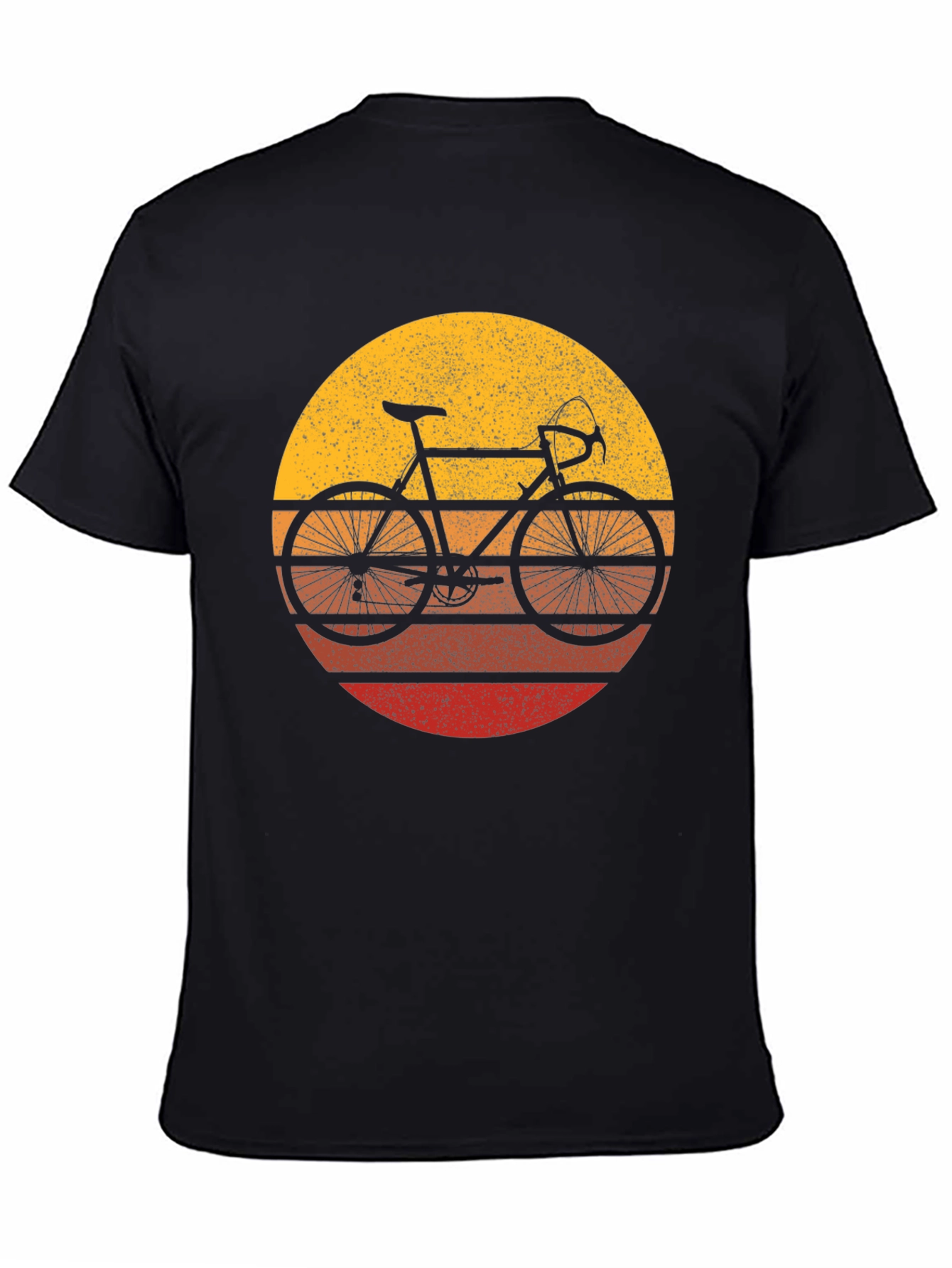 Retro Bike Sunset T-Shirt - Classic Cycling Style