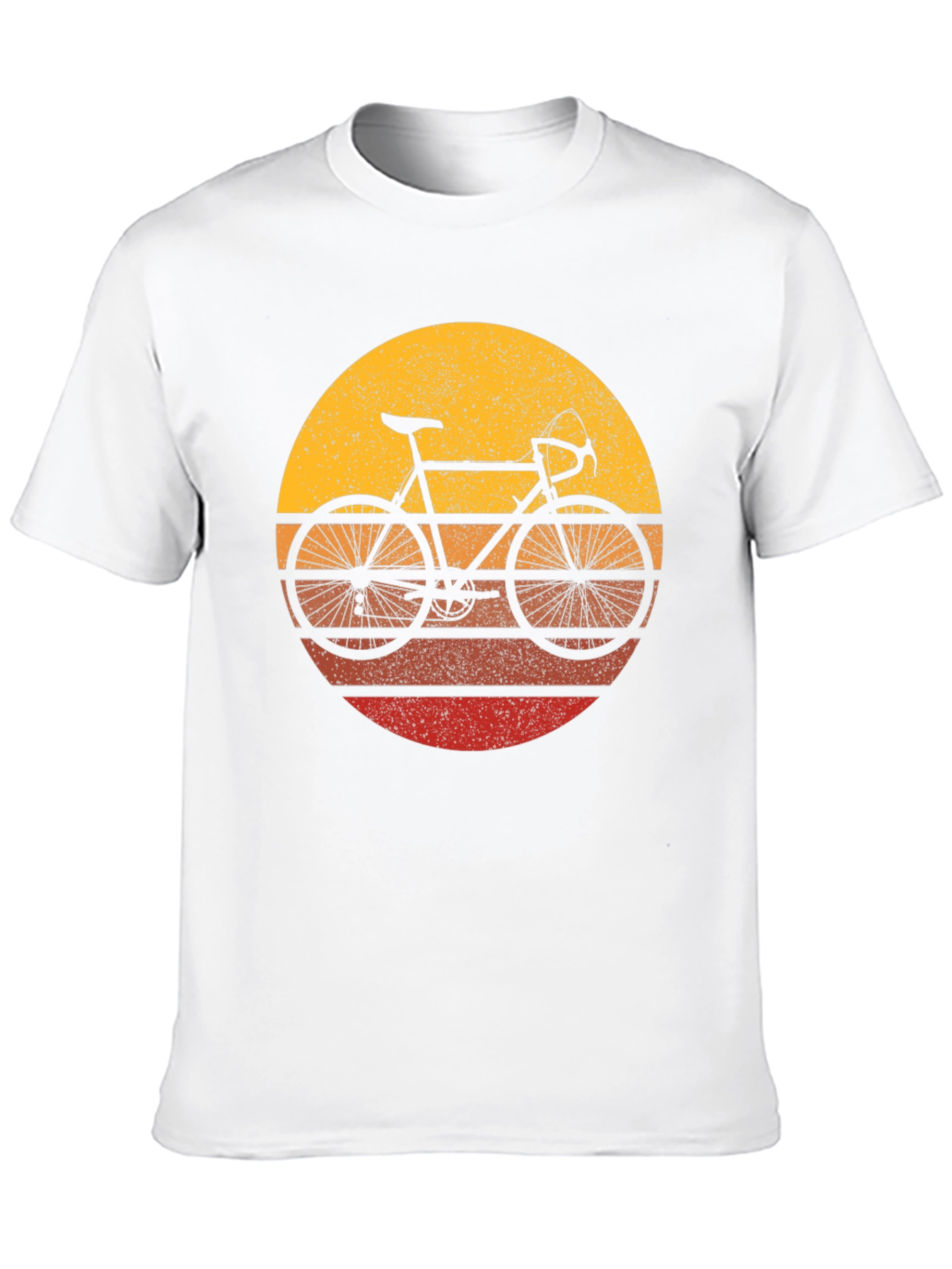 Retro Bike Sunset T-Shirt - Classic Cycling Style