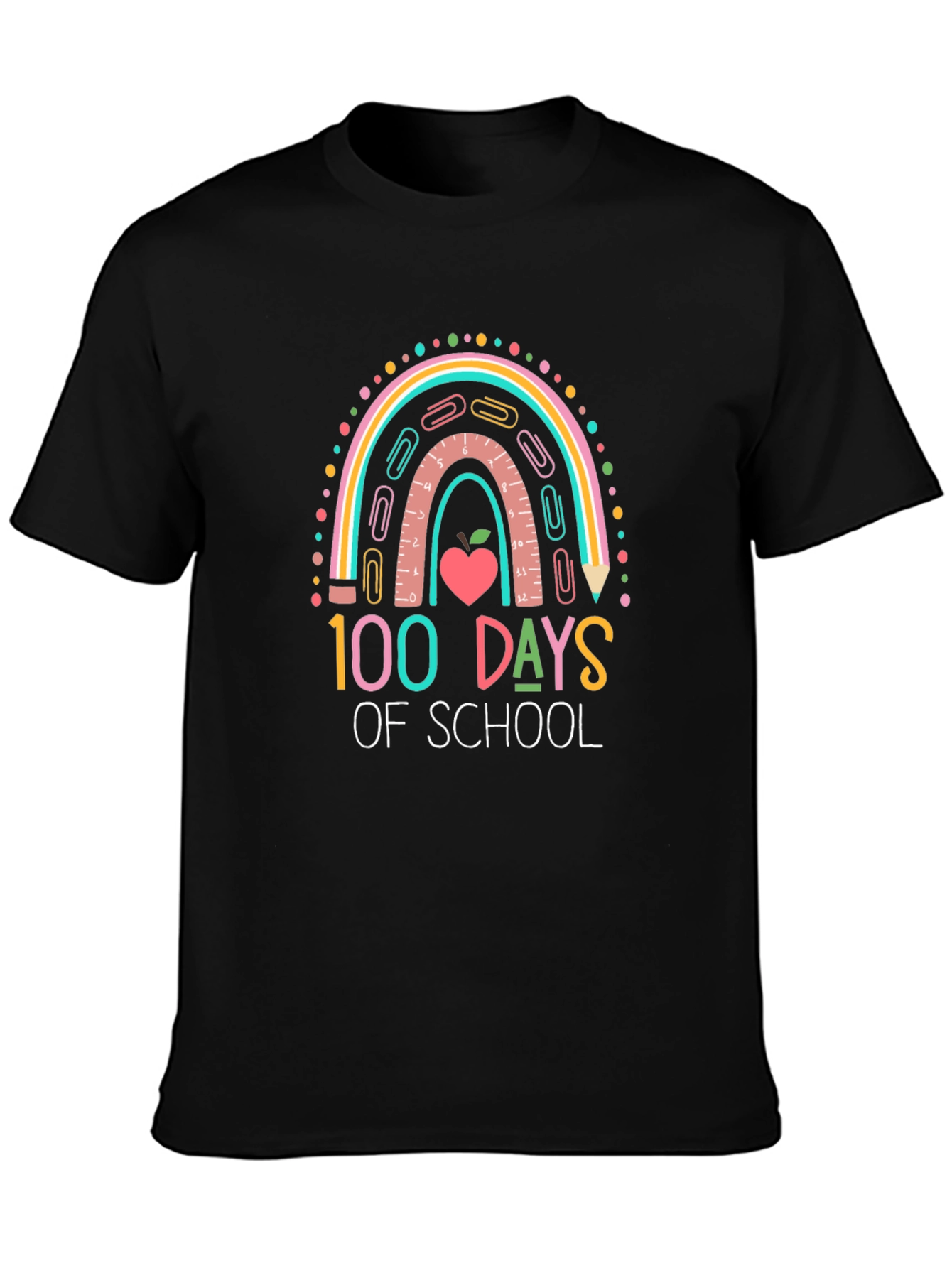 100 Days of School Rainbow T-Shirt