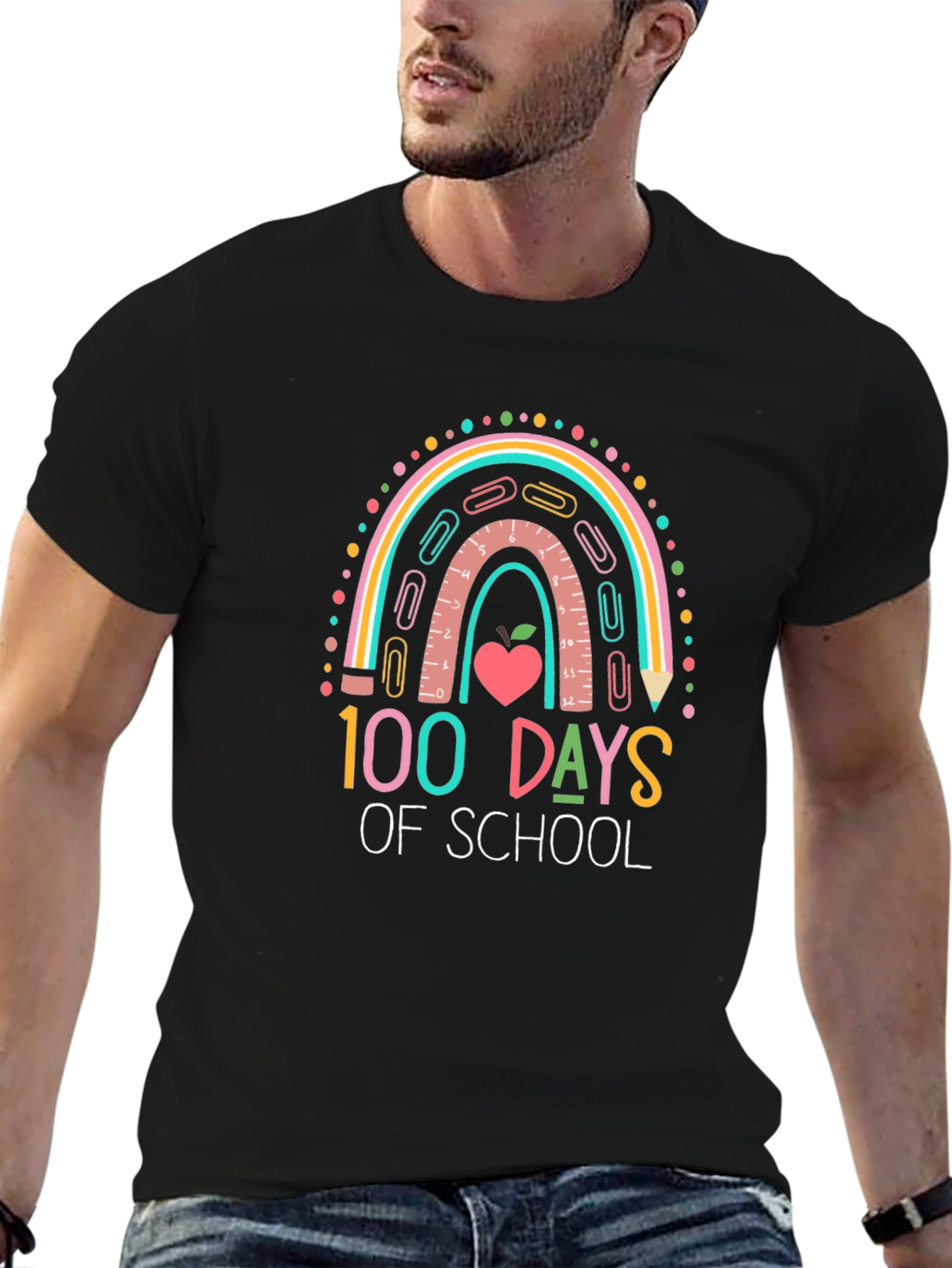 100 Days of School Rainbow T-Shirt
