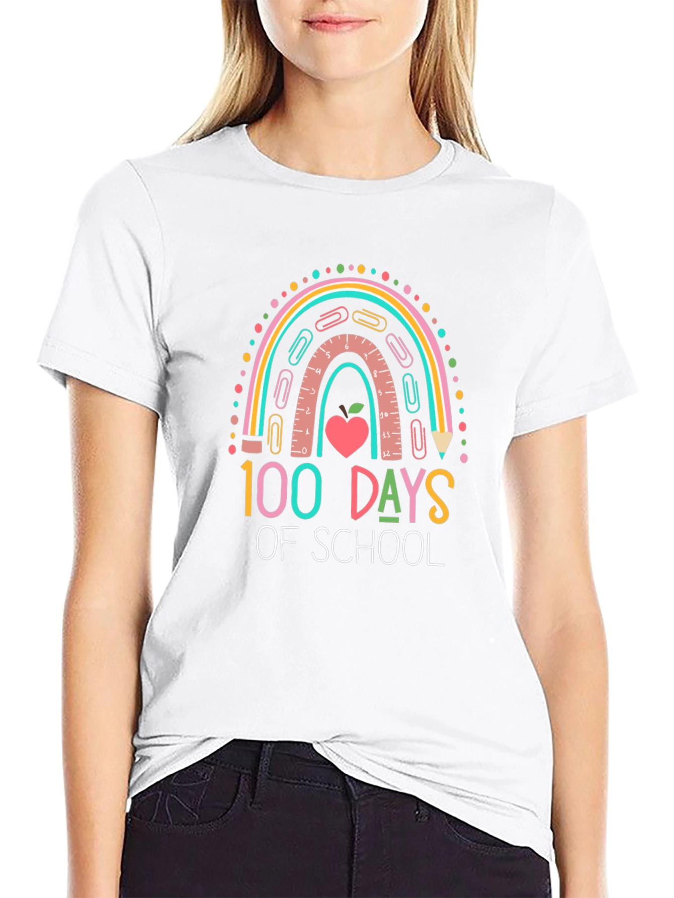 100 Days of School Rainbow T-Shirt