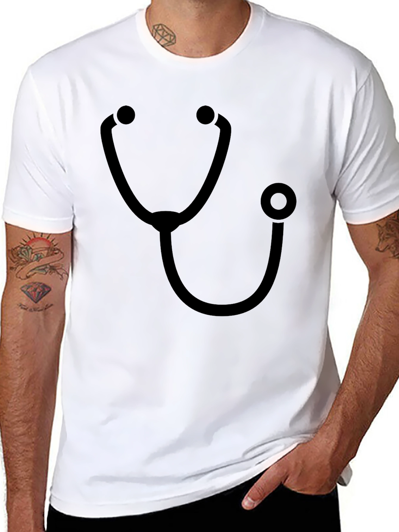 Stethoscope Graphic T-Shirt - Medical Professional Tee