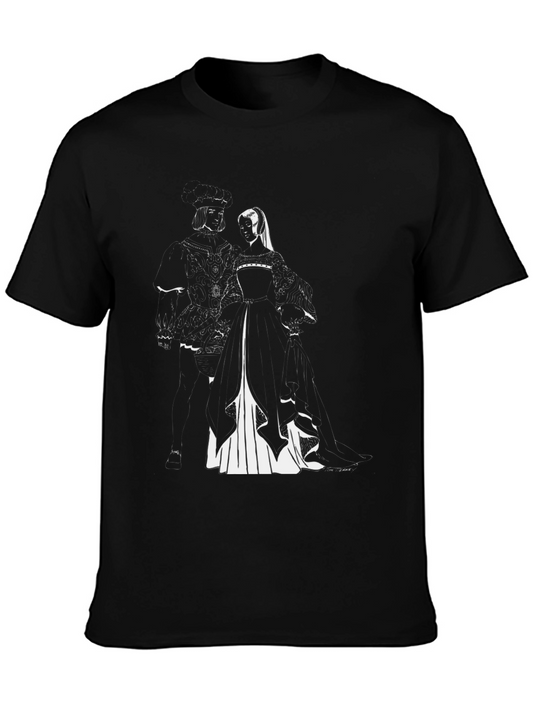 Henry VIII & Anne Boleyn Black T-Shirt
