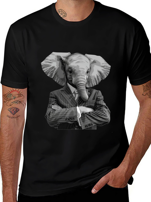 Elephant Suit T-Shirt - Unique Graphic Tee