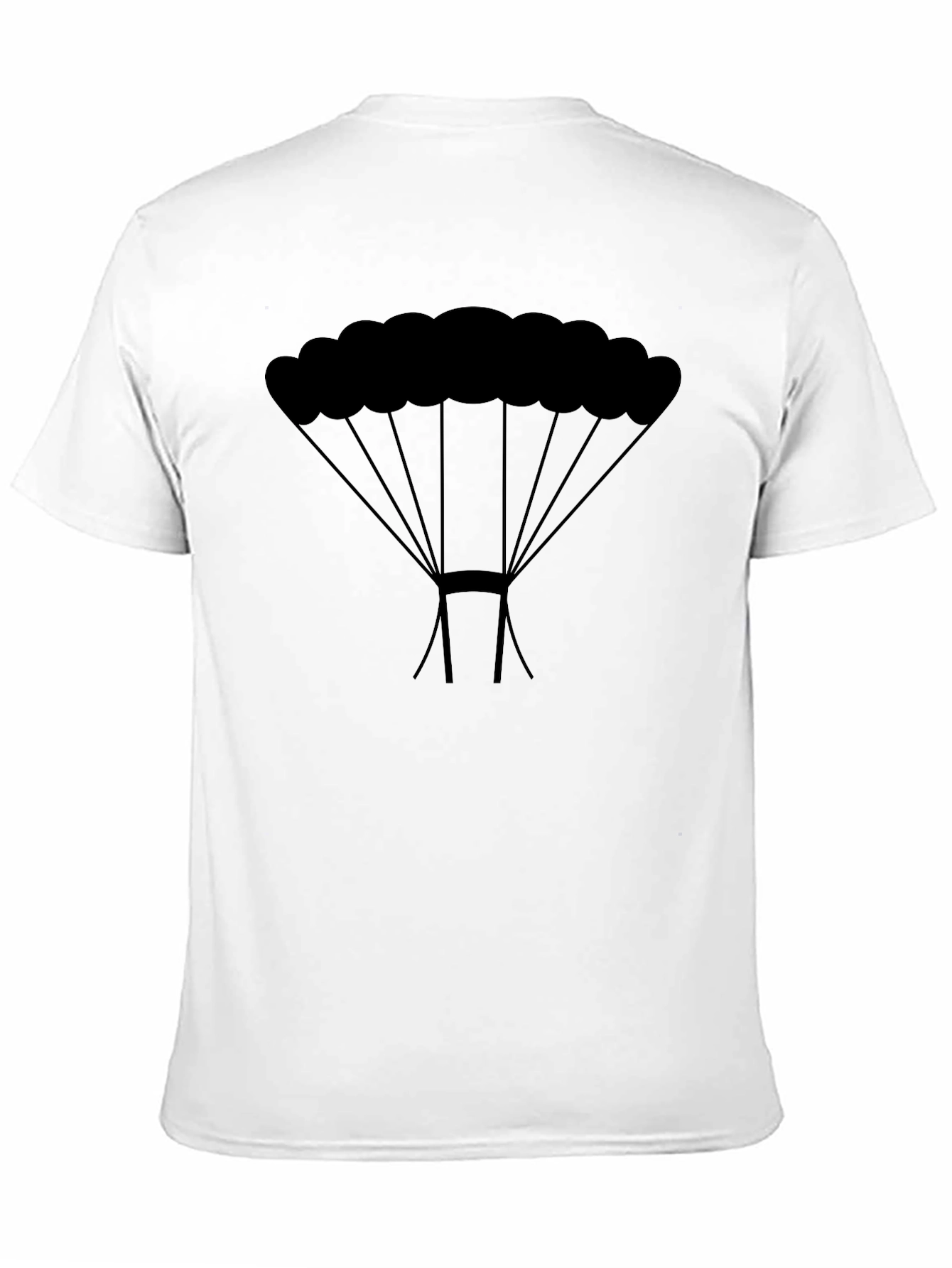 Black Parachute Graphic Tee - Skydiving Apparel