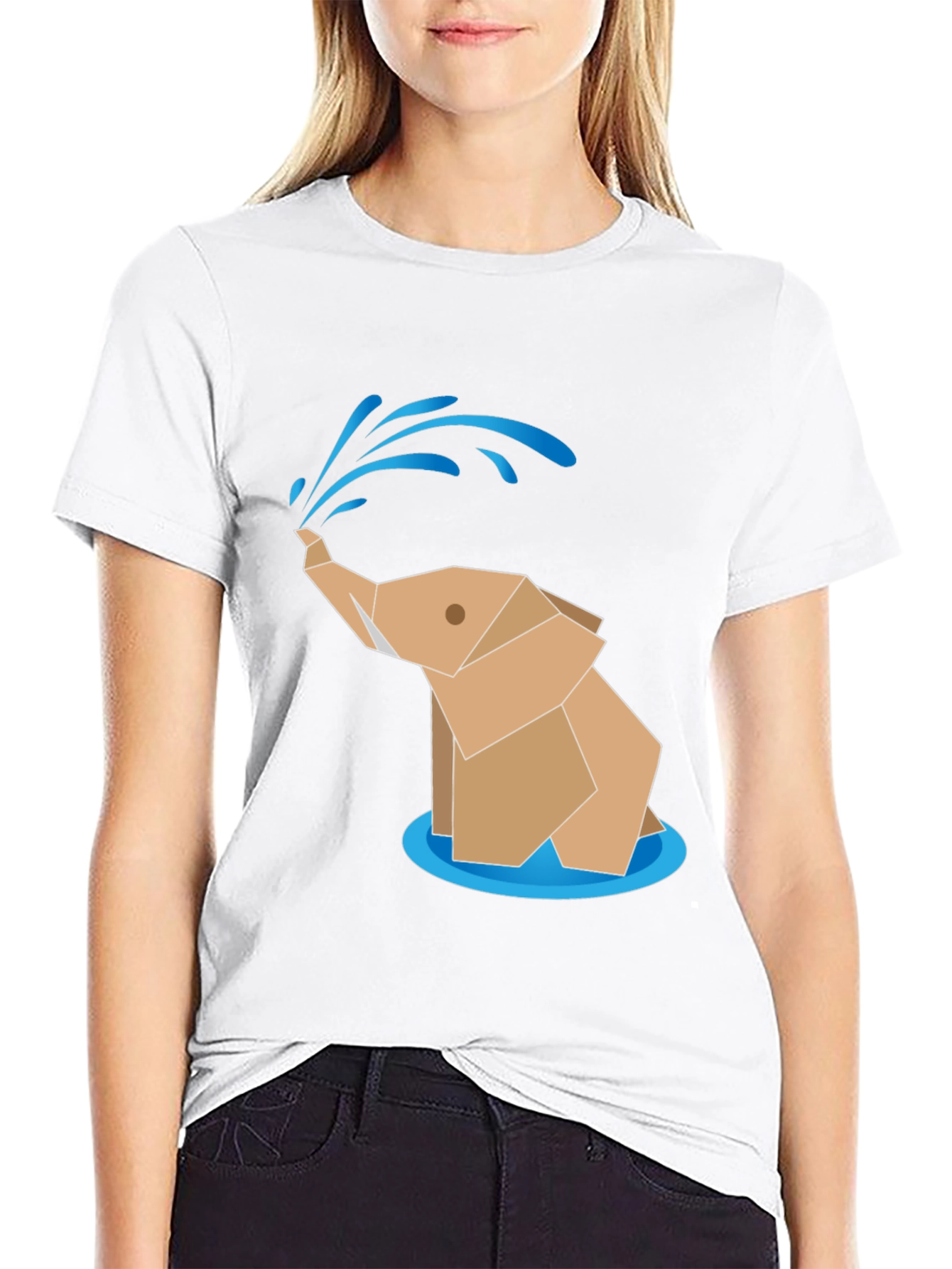 Origami Elephant T-Shirt - Quirky & Stylish