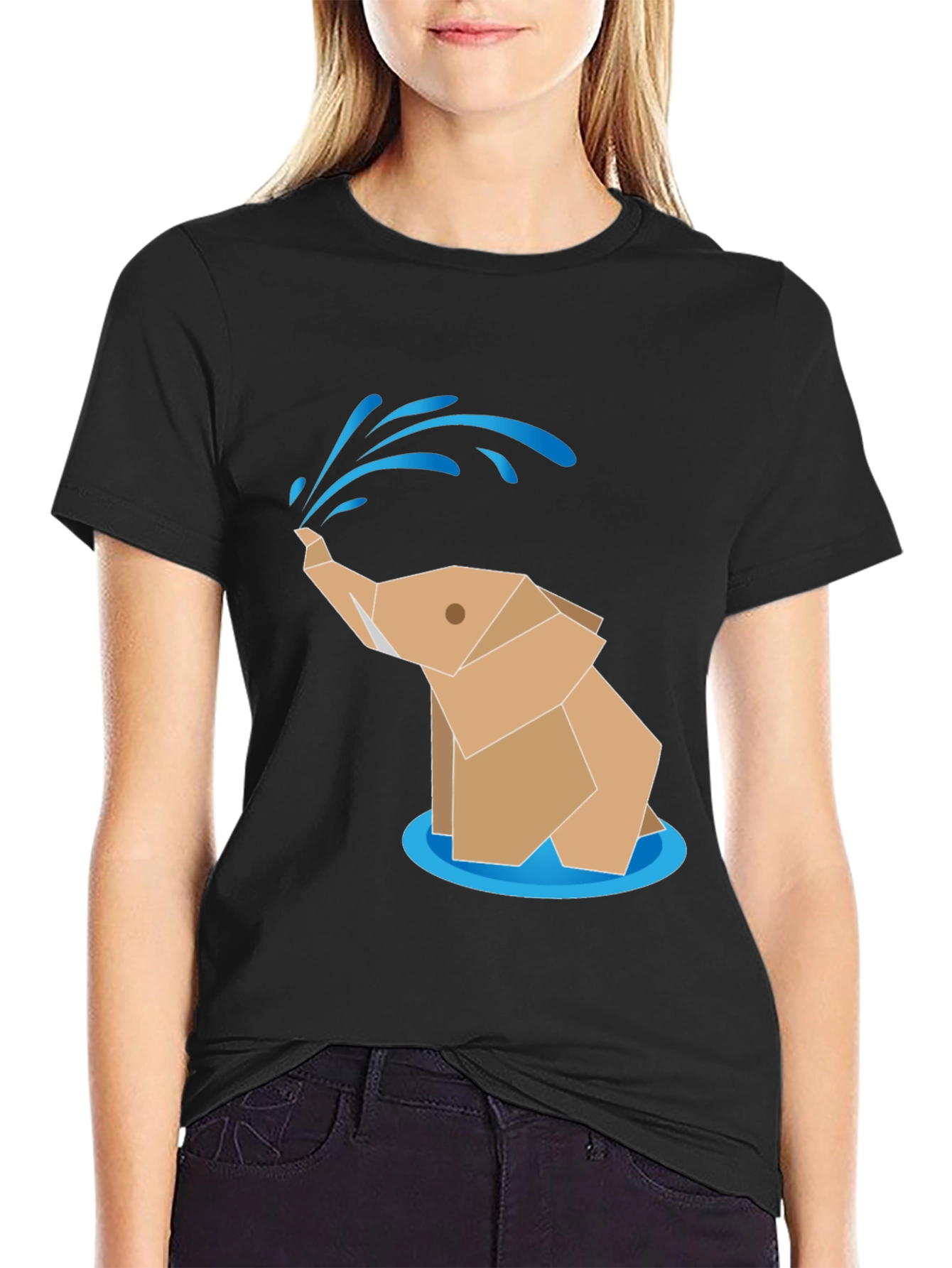Origami Elephant T-Shirt - Quirky & Stylish
