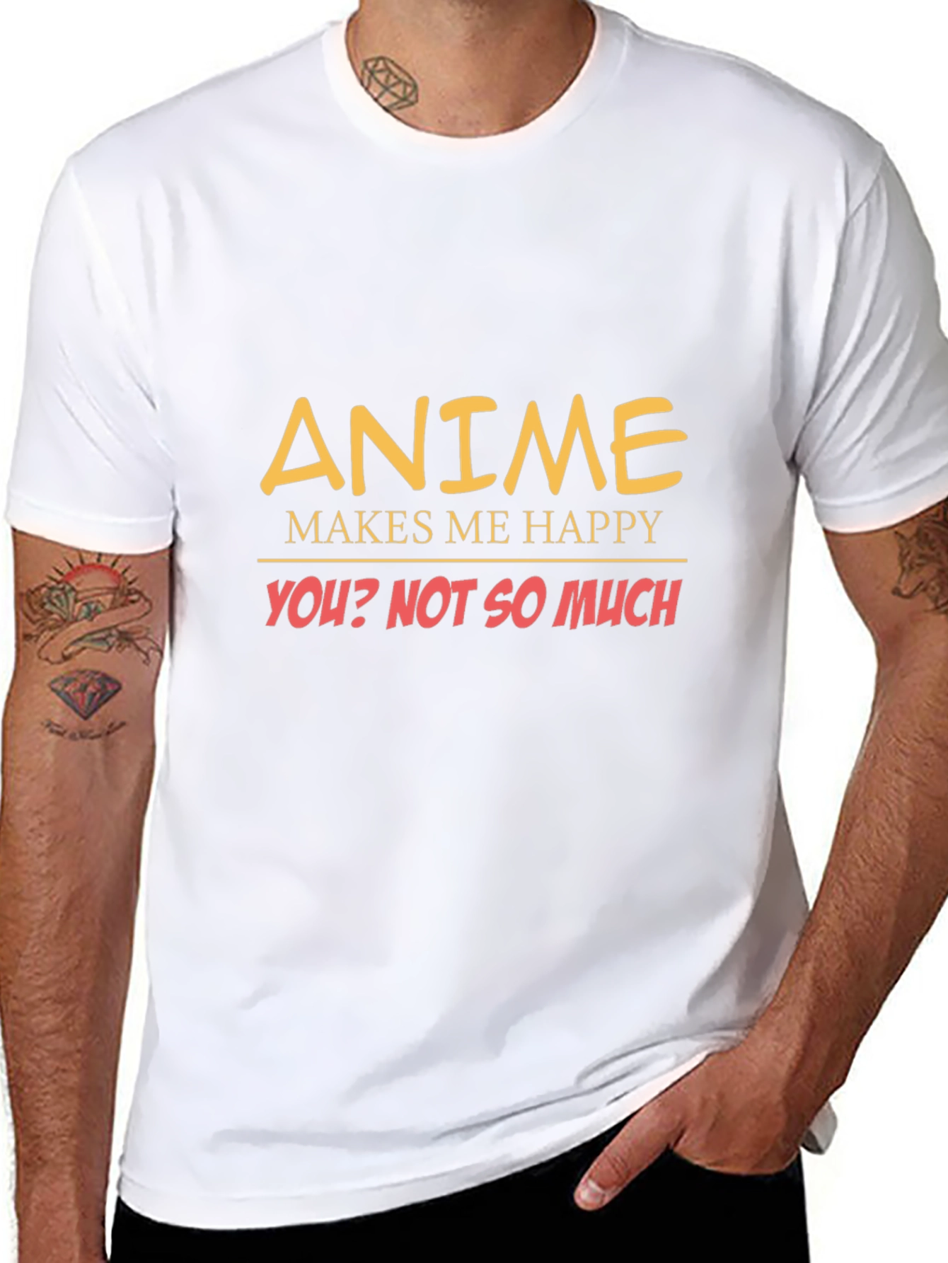 Anime Makes Me Happy Graphic Tee