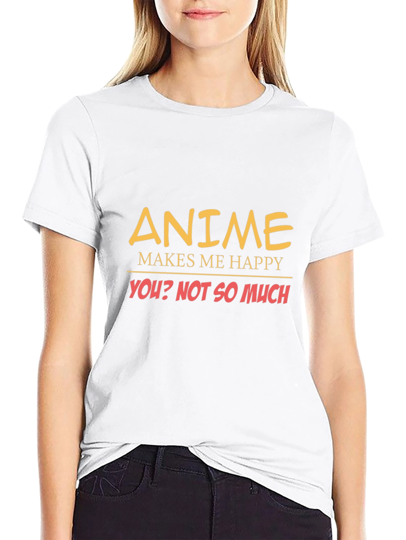 Anime Makes Me Happy Graphic Tee