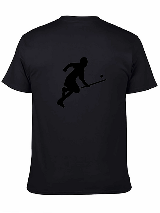 Field Hockey Silhouette Black T-Shirt