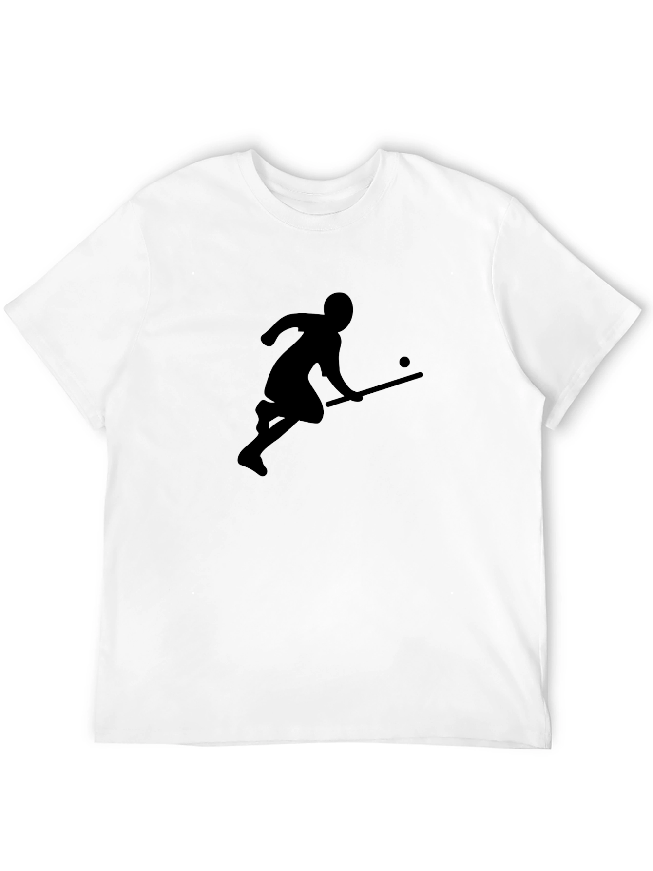 Field Hockey Silhouette Black T-Shirt