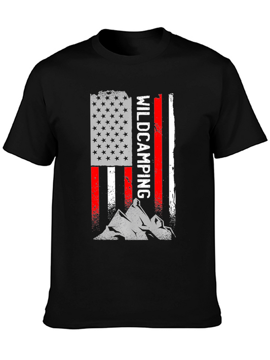 Wildcamping USA Flag T-Shirt