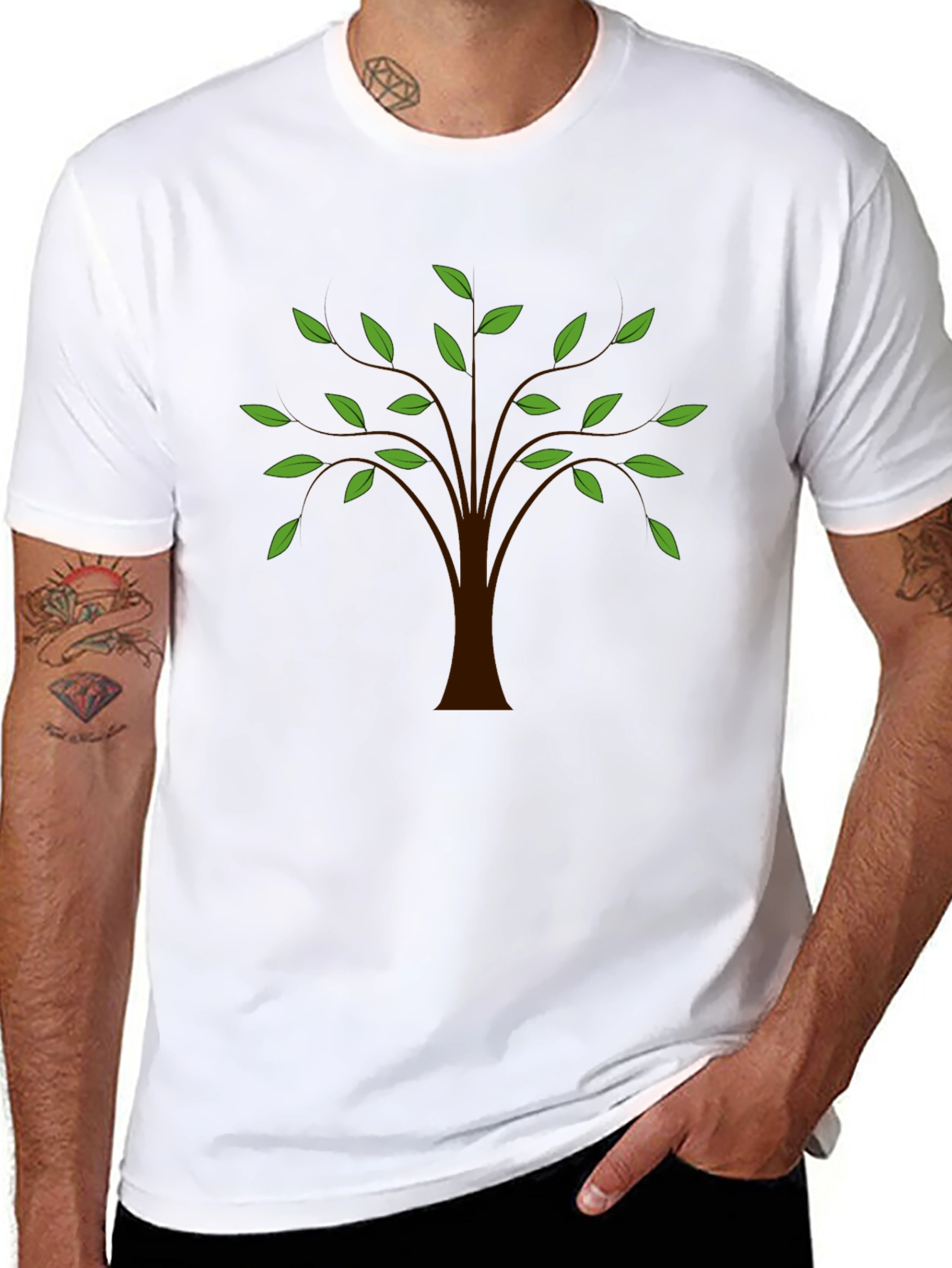Nature Tree Graphic Mens T-Shirt