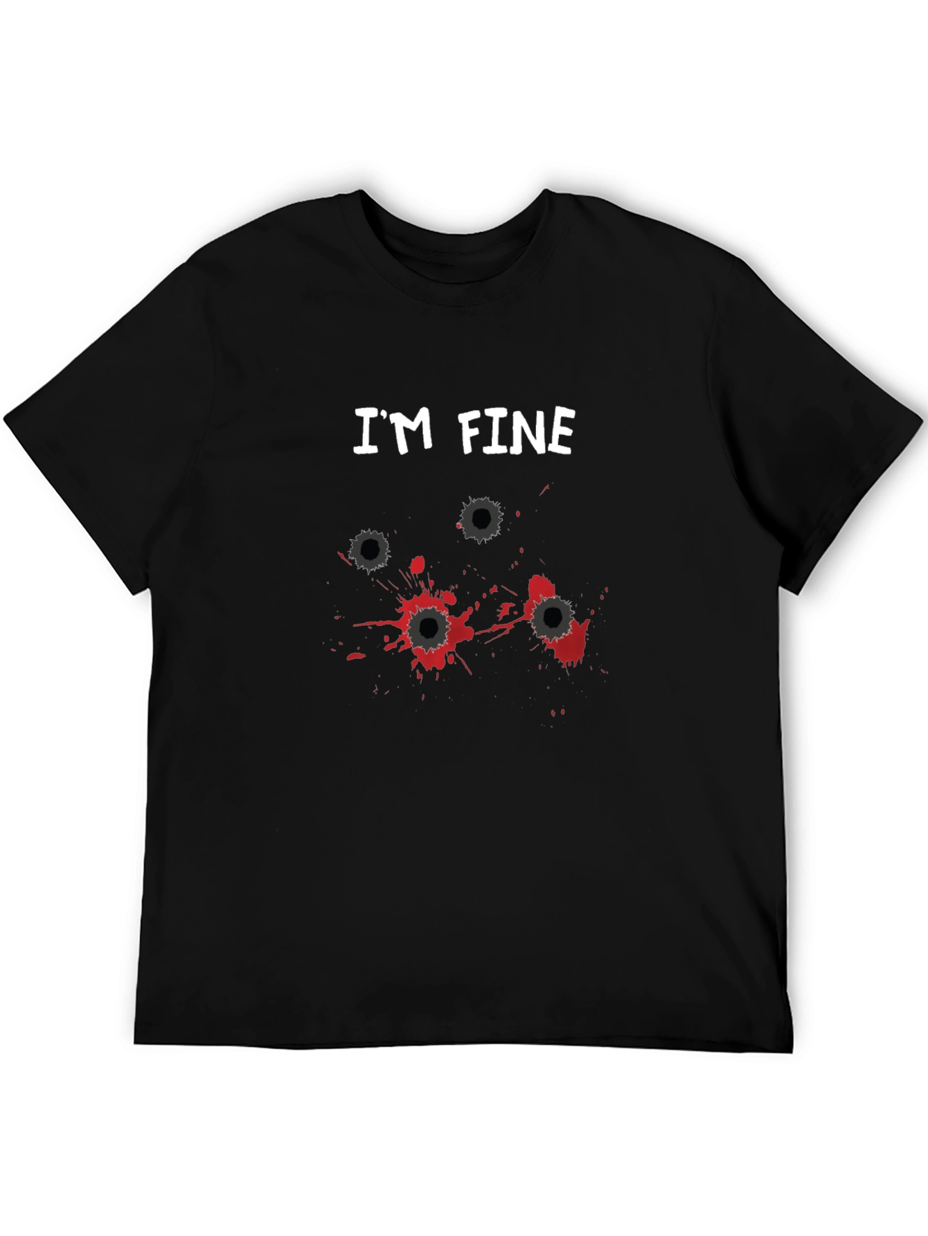 Im Fine Bullet Hole Graphic Novelty T-Shirt