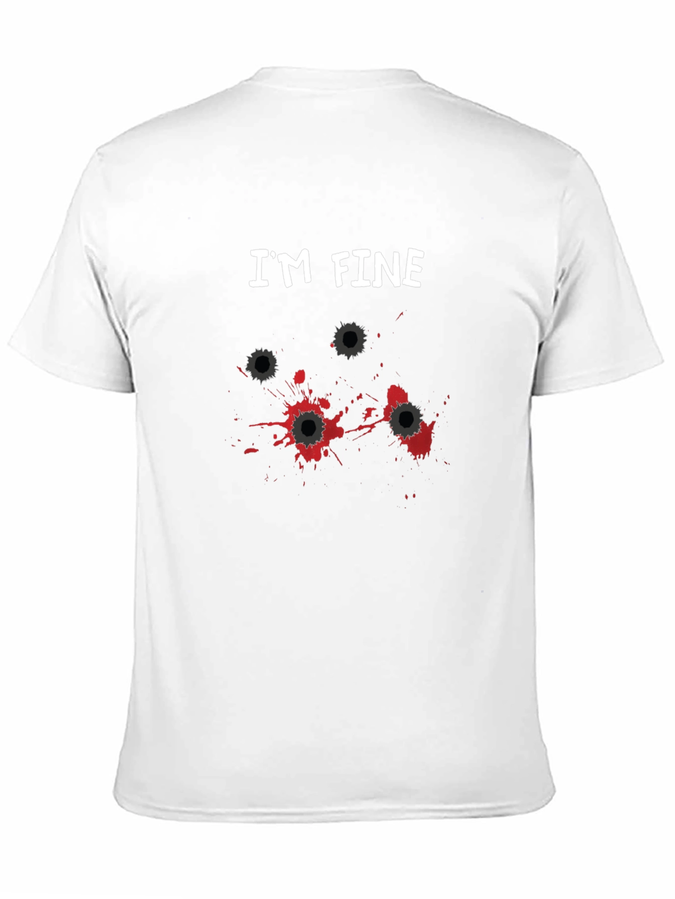 Im Fine Bullet Hole Graphic Novelty T-Shirt