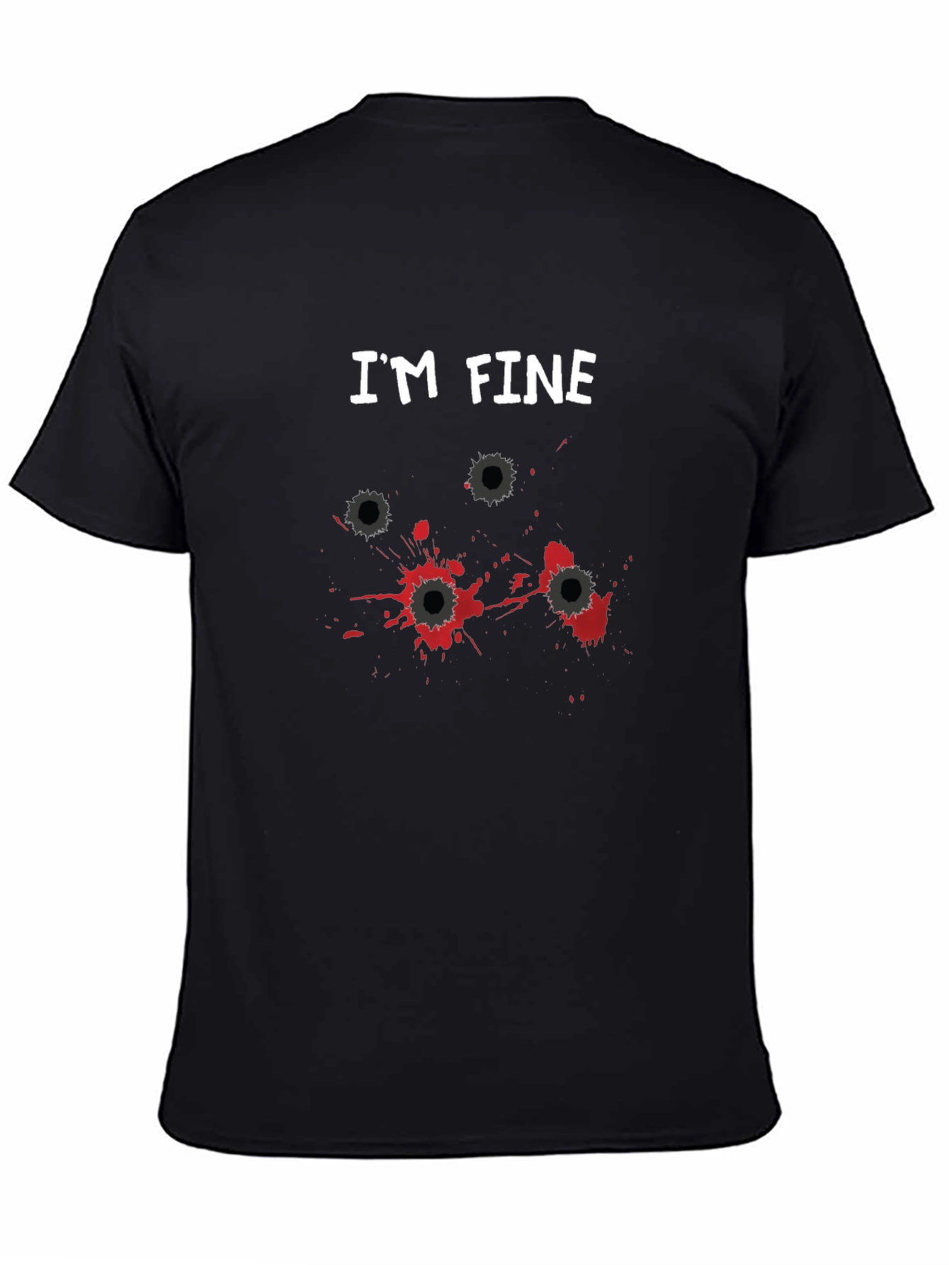 Im Fine Bullet Hole Graphic Novelty T-Shirt