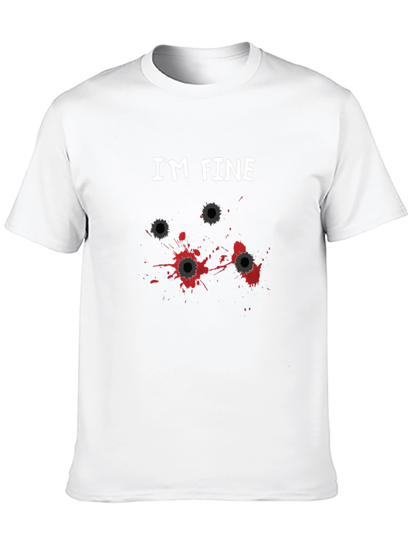 Im Fine Bullet Hole Graphic Novelty T-Shirt