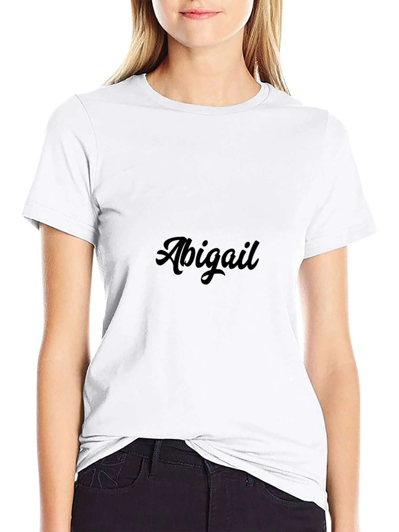 Personalized Abigail Black T-Shirt
